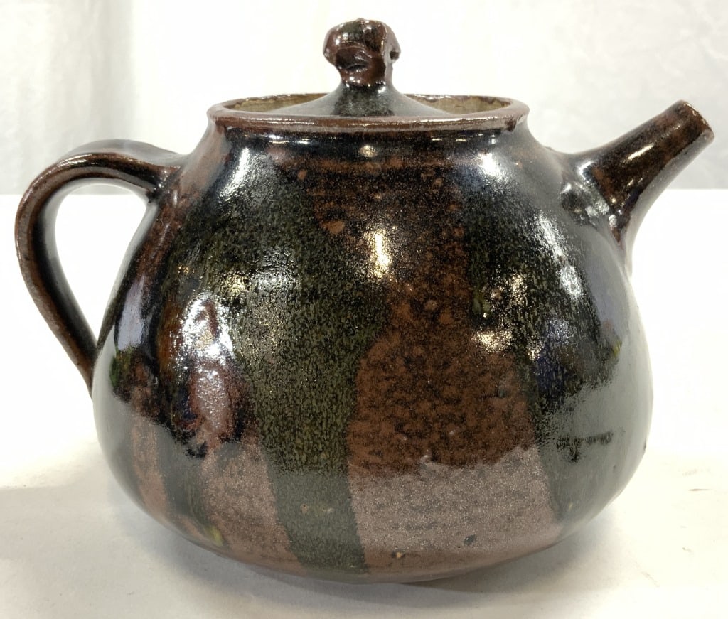 Signed Vintage Ceramic Teapot W Lid (1 of 7)