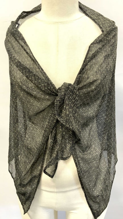 ANNE KLEIN Black Scarf/ Shawl (1 of 6)