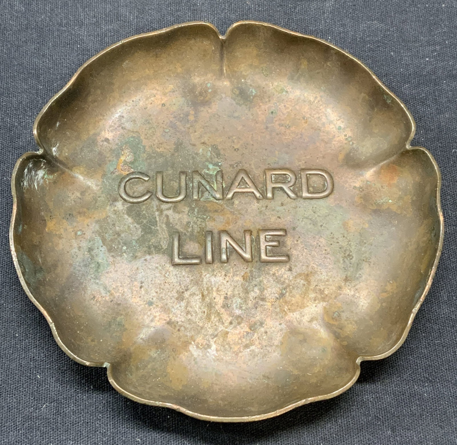 Art Deco Cunard Line Copper Trinket Dish (1 of 6)
