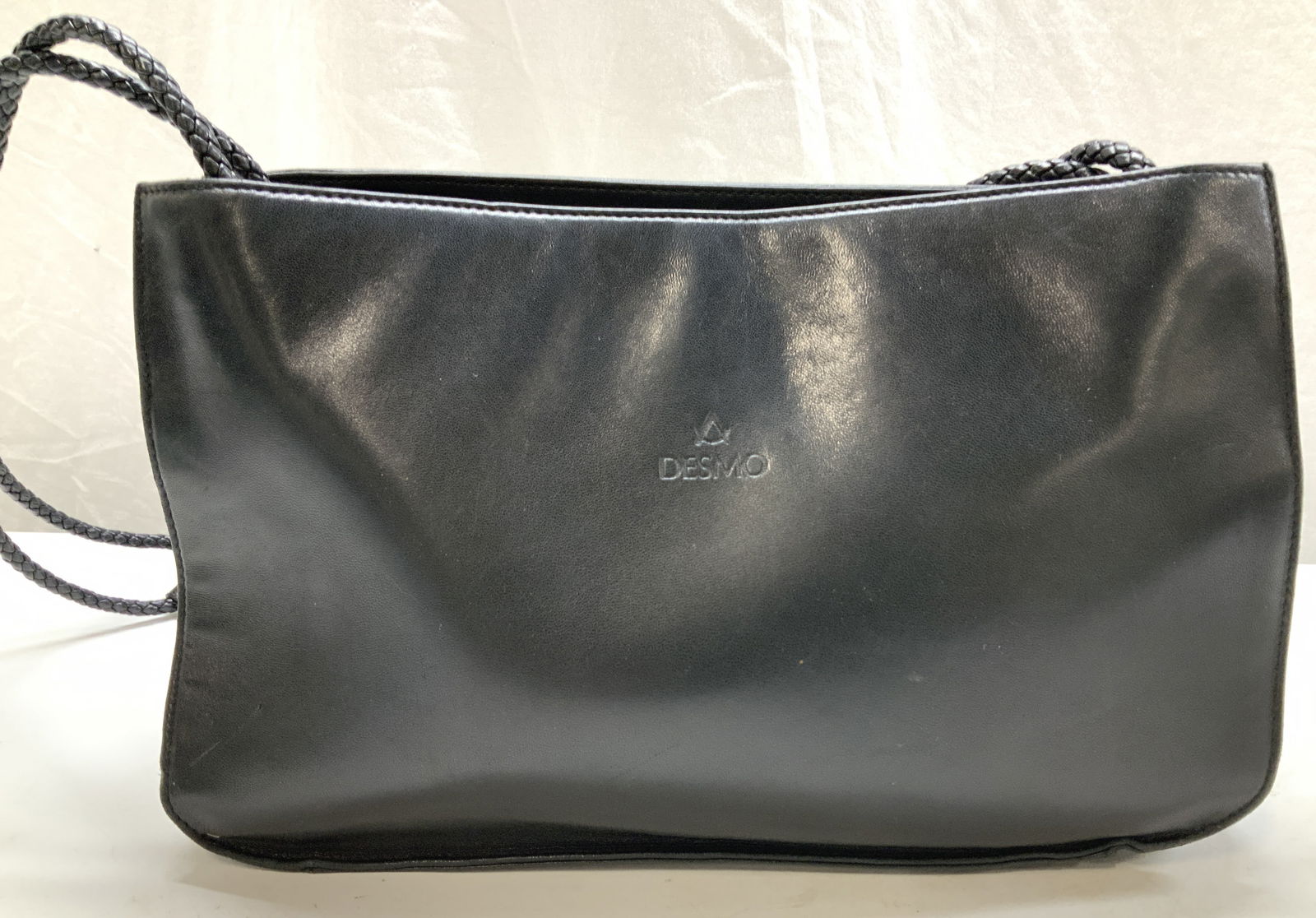 DESMO Black Leather Shoulder Bag, Italy (1 of 10)