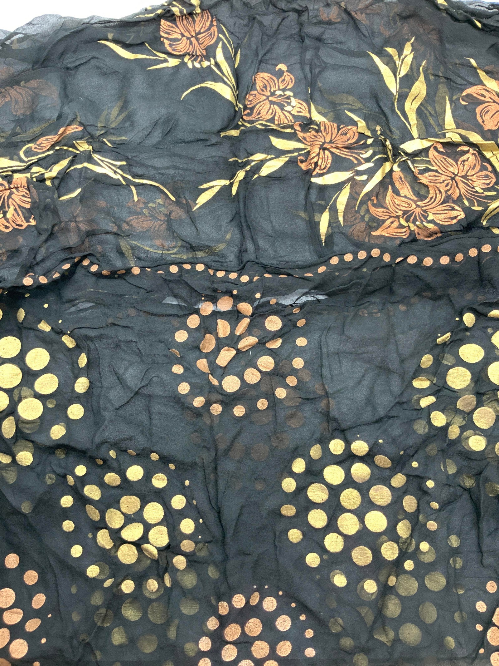 Lot 2 Black SheerHandkerchief Scarves (1 of 7)
