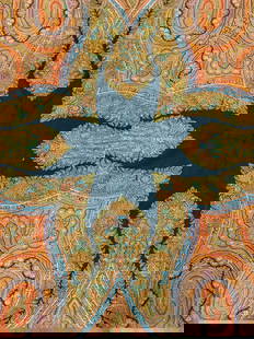 Antique D. Fres & Cie Paris Middle Eastern Wool: Hand woven antique woolen paisley tapestry/ Wool Paisley Piano Shawl /Throw. 19 th century. Square 72 x 70 in. Multiple uses. Has a SILK label lightly affixed to the underside corner that reads ‘ RA