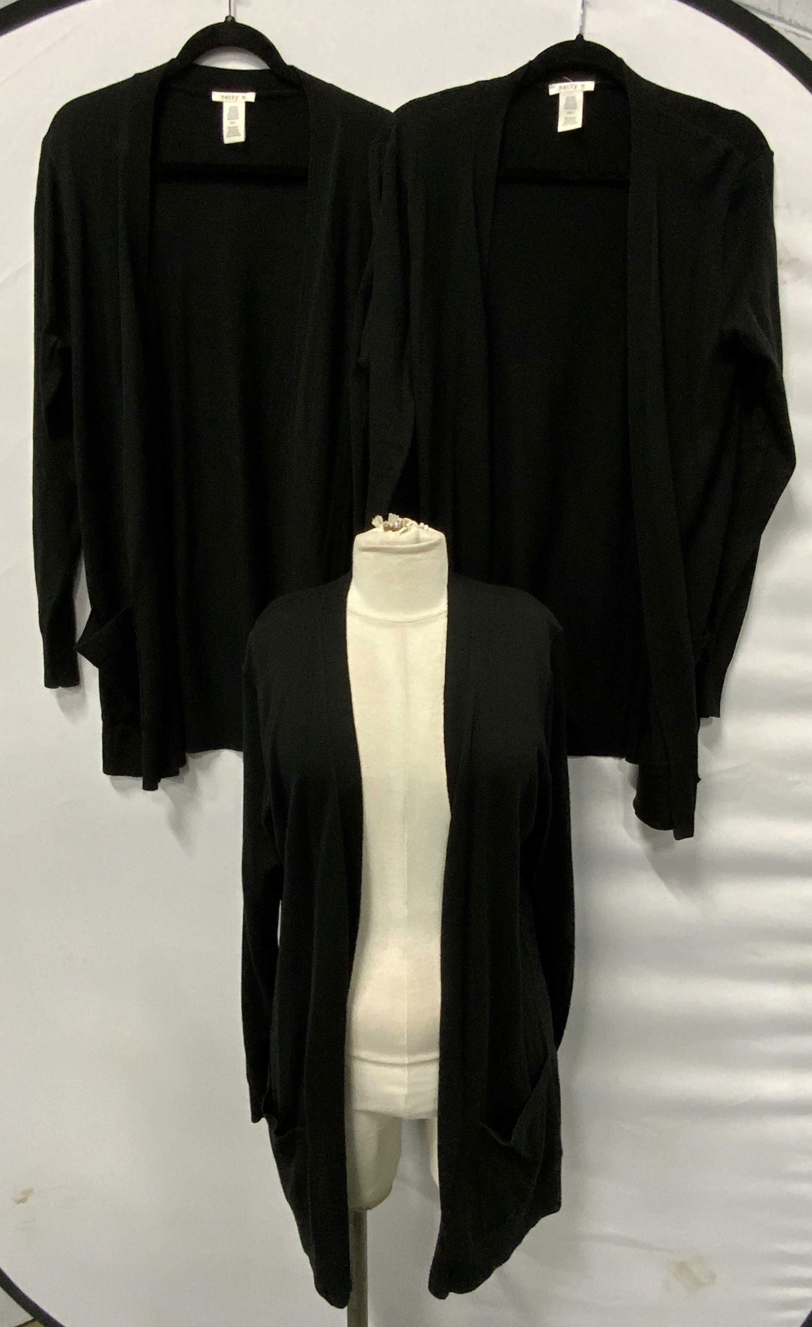 Lot 3 Matty M Black Cardigan Sweaters (1 of 8)