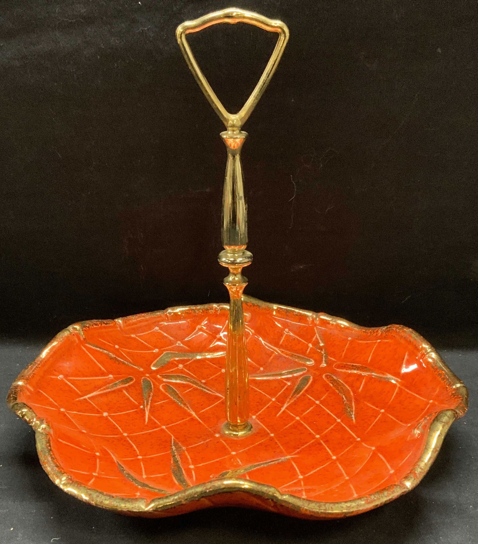 Vintage California Art Pottery Nut Dish (1 of 6)