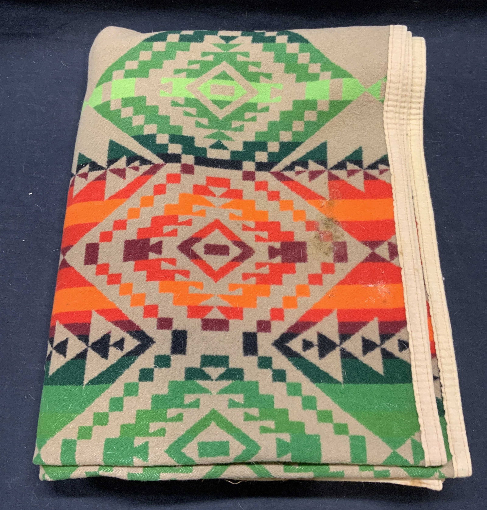 Beaver State Pendleton Wool Navajo Blanket Auction
