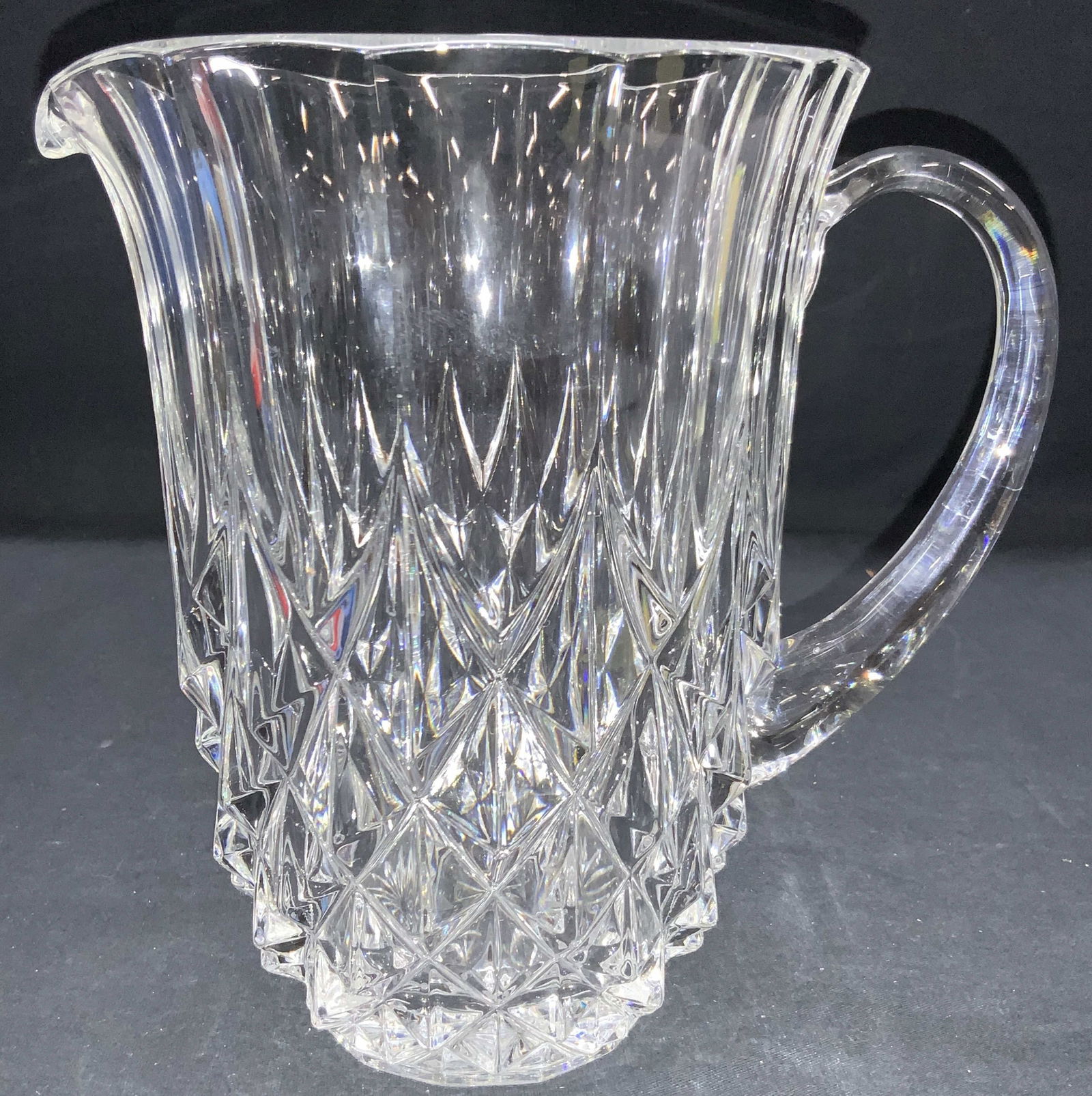 Val St Lambert Signed Crystal Pitcher/ Vessel (1 of 6)