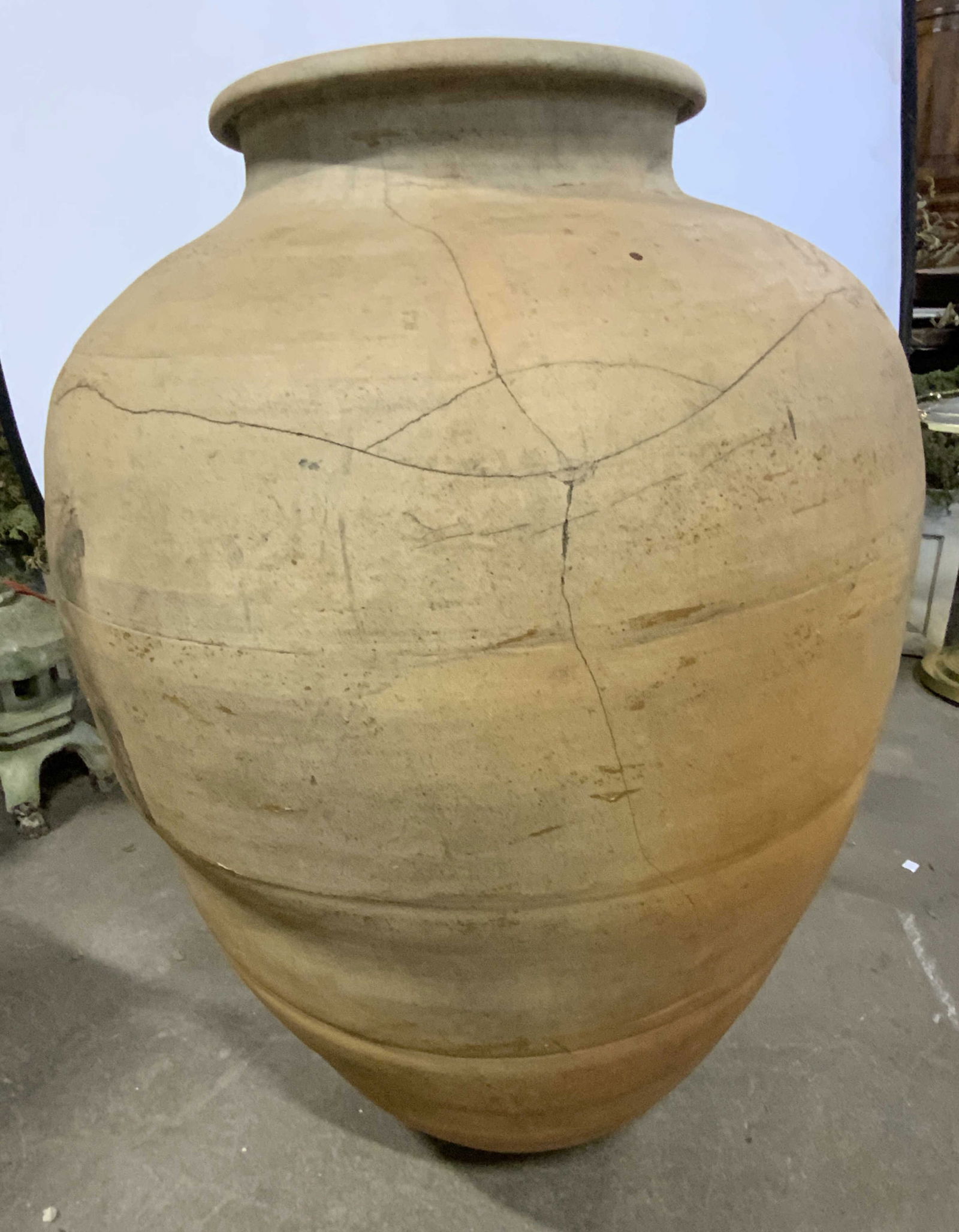 XL Floor Sized Vintage Handmade Pottery Vase 3ft (1 of 13)