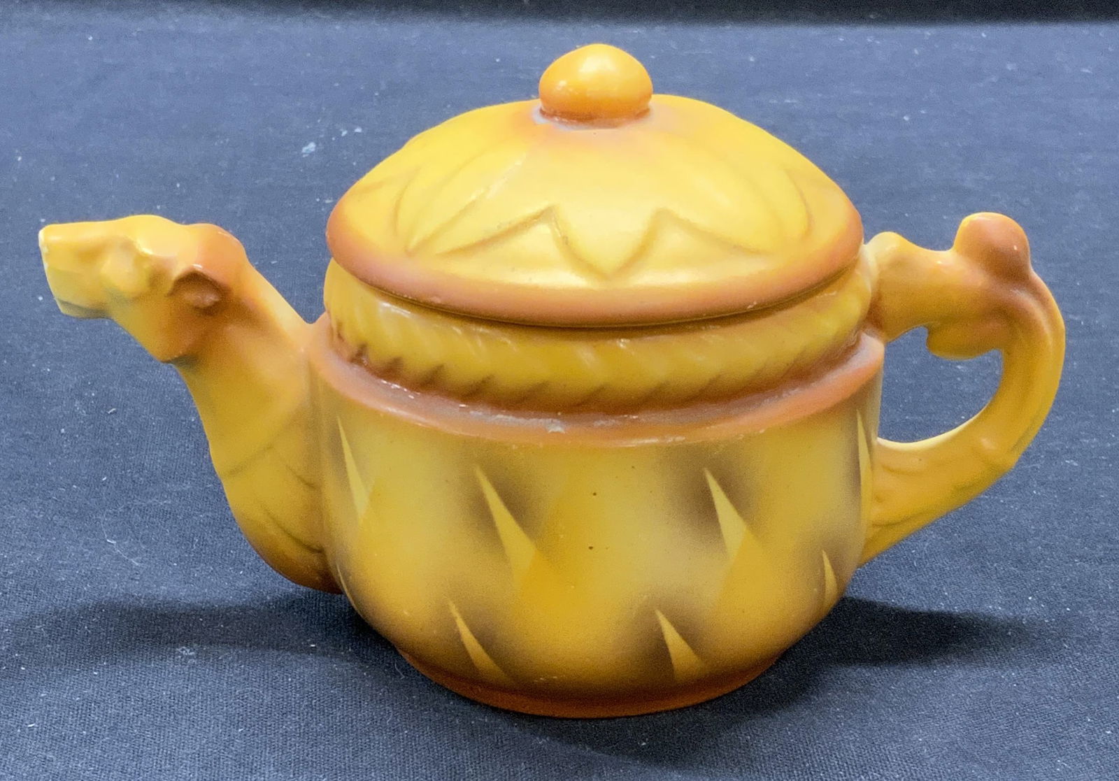 Vintage Czech Pottery Lion Creamer with Lid (1 of 6)