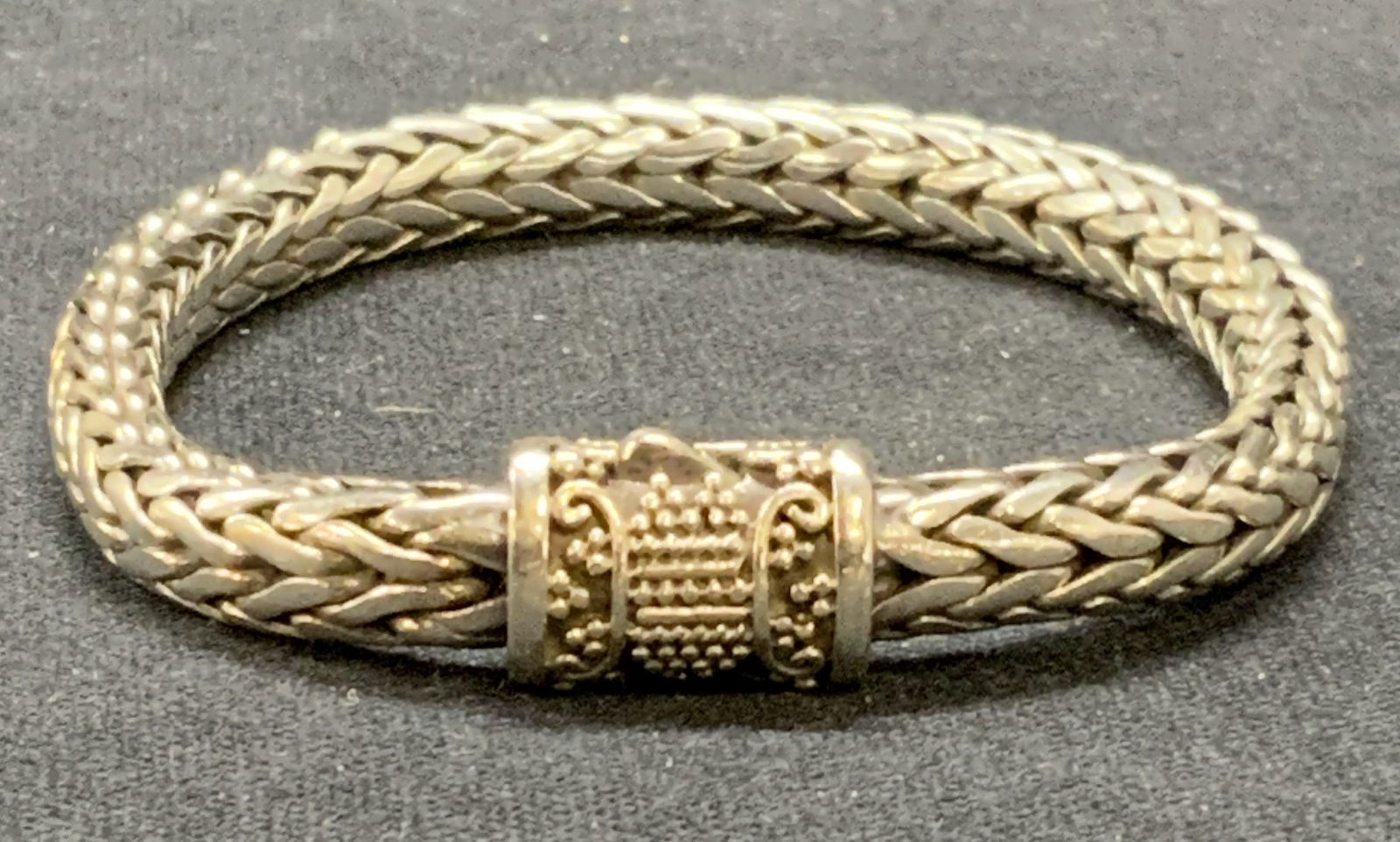 Sgn Style of John Hardy Sterling Silver Bracelet (1 of 6)