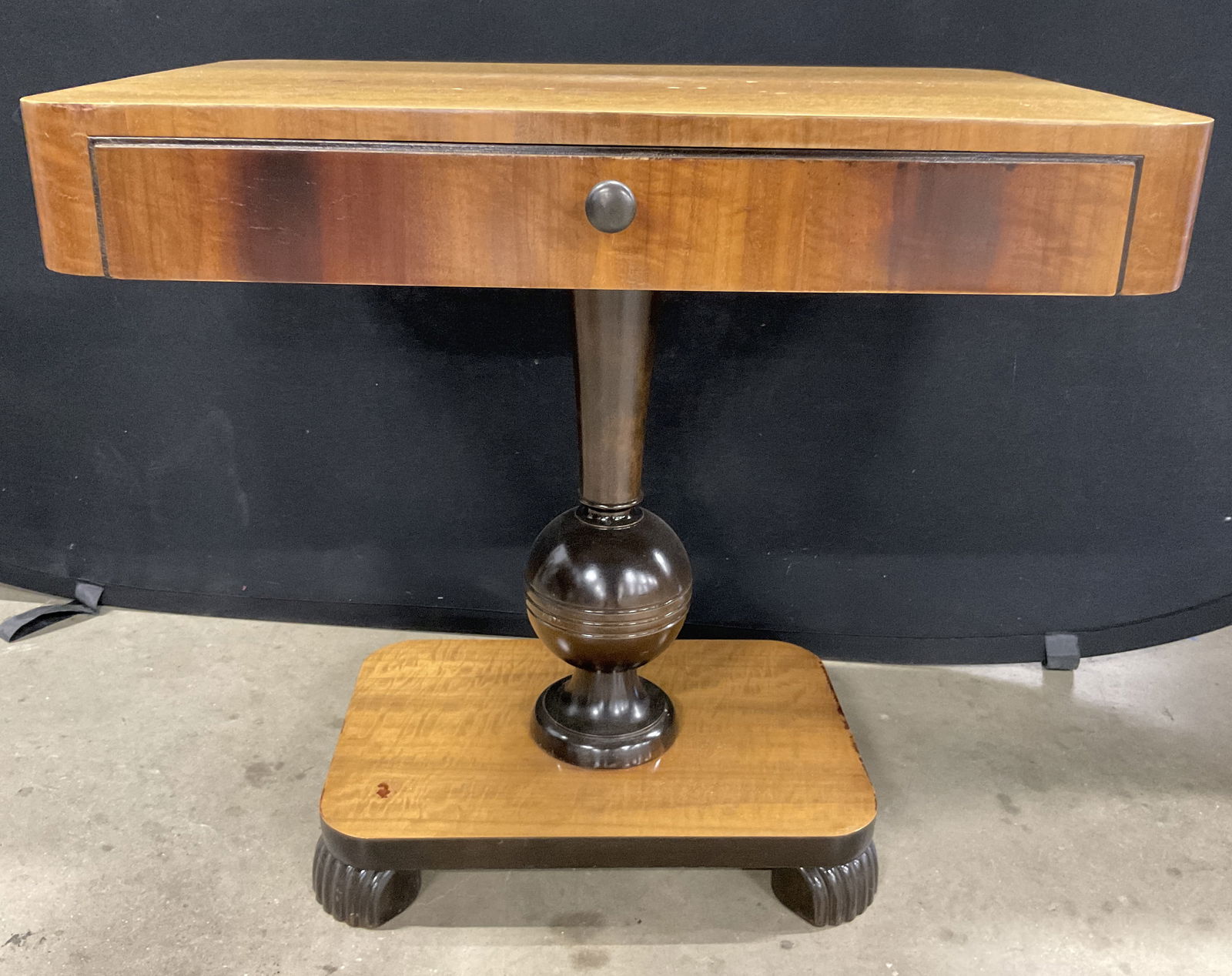 Vintage Carved Wooden Side Table W Drawer (1 of 8)