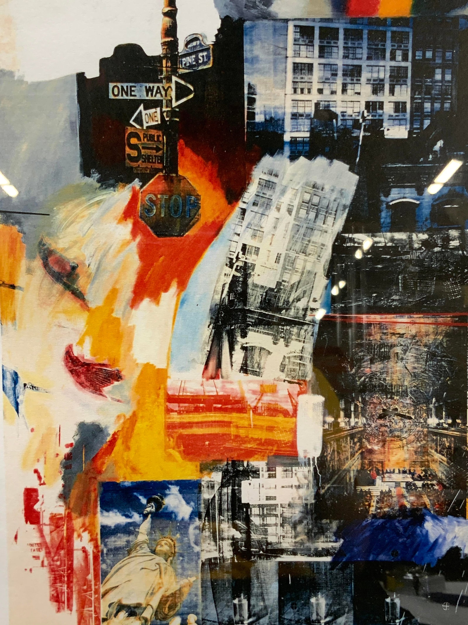ATTR Rauschenberg Signed Collage Lithograph (1 of 11)