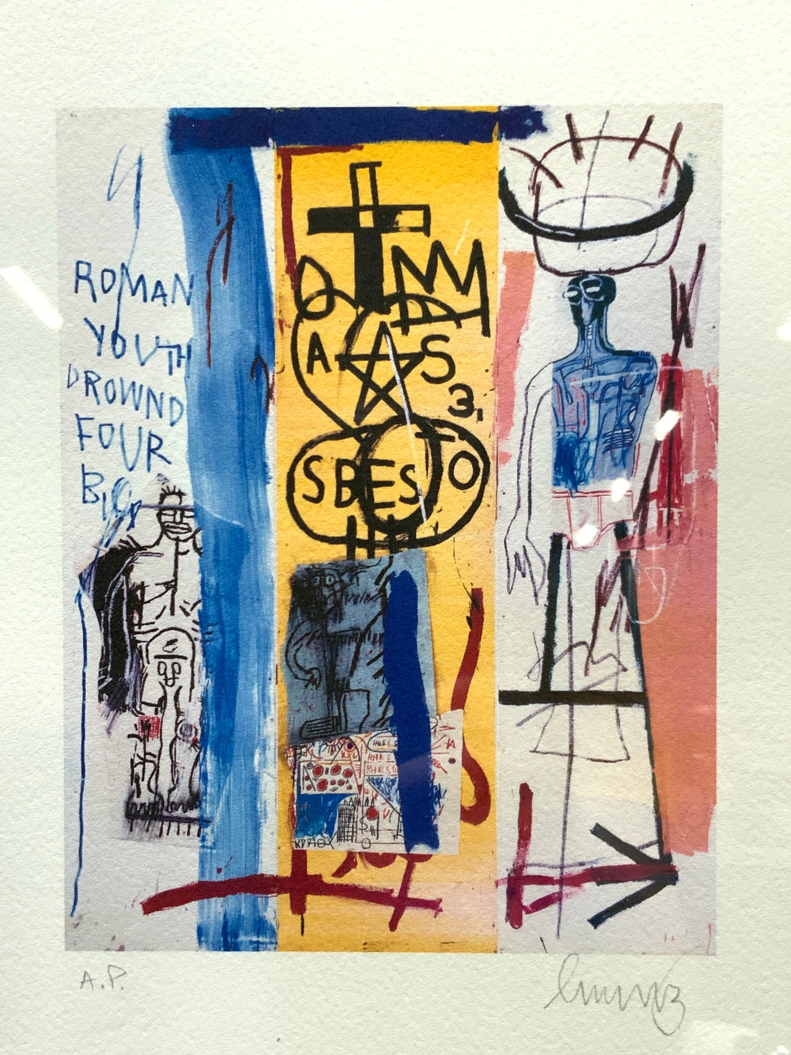 ATTR BASQUIAT SGD Graffiti Lithograph (1 of 8)