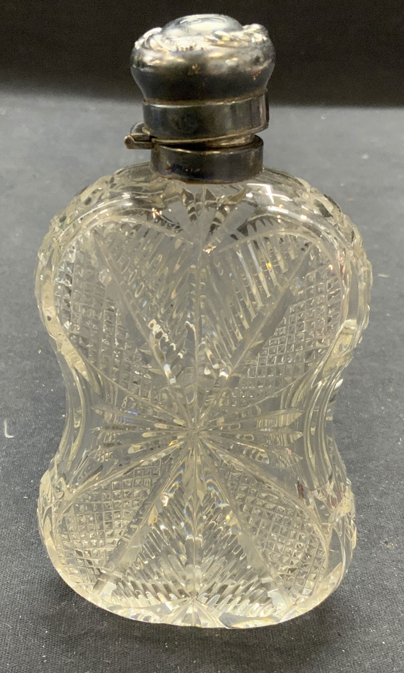 Vintage Cut Crystal & Sterling Silver Decanter (1 of 8)