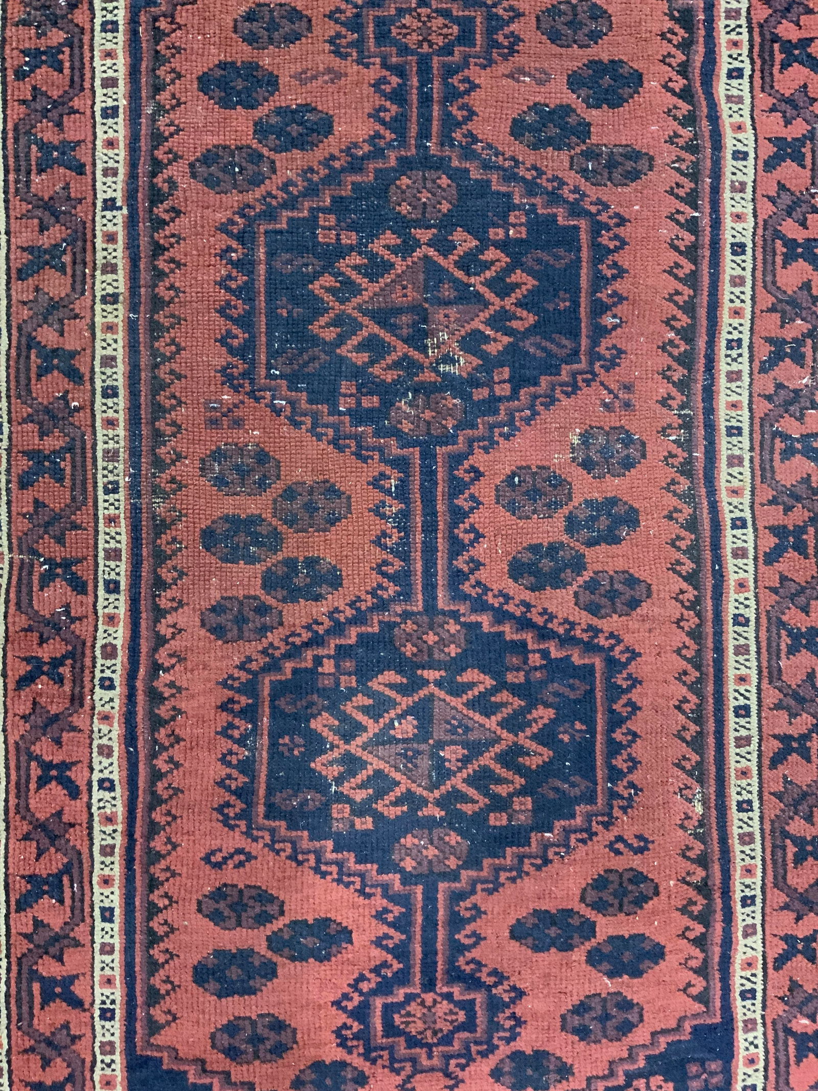 Vintage Handmade Caucasian Wool Area Rug (1 of 7)