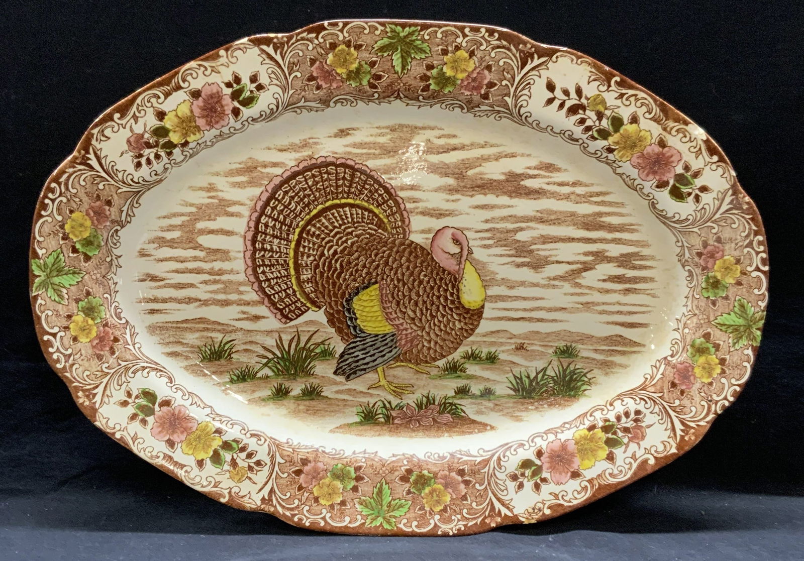 Vintage XL Ceramic Turkey Centerpiece Platter (1 of 8)