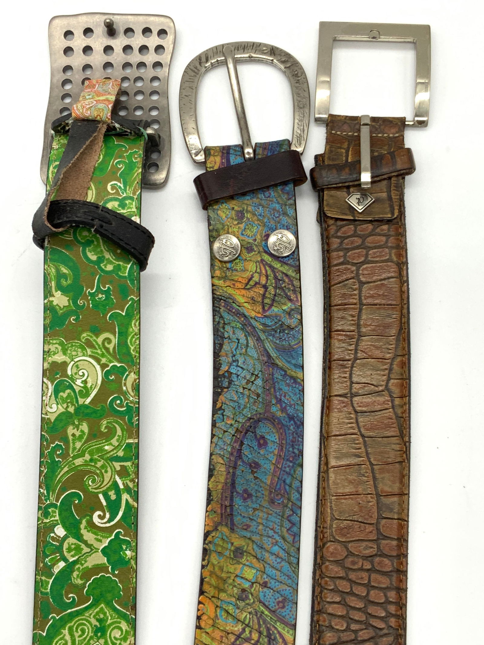 Premium Belts, 3 Graphic Design Leather Belts (1 of 14)