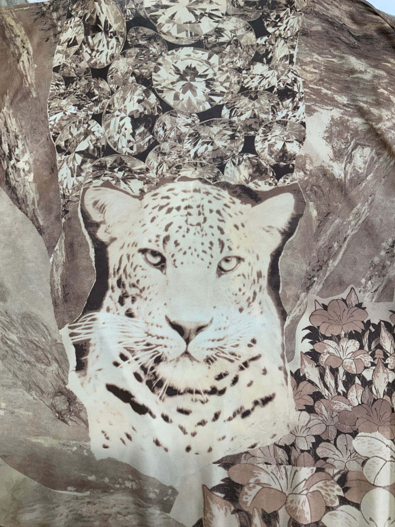 Multi Graphic Print Leopard Stretch Summer Dress (1 of 8)