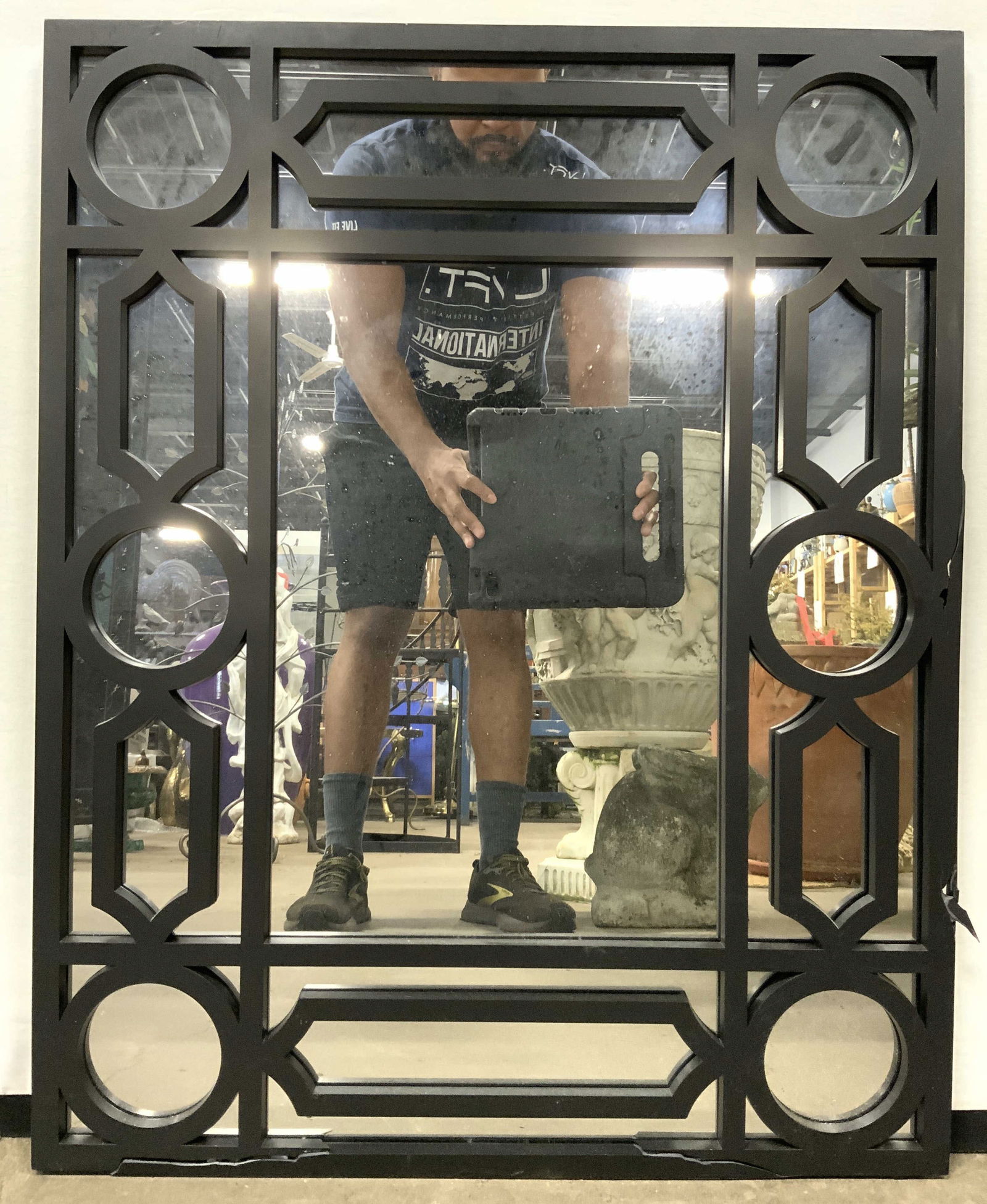 Wall Mirror W Black Toned Frame (1 of 7)