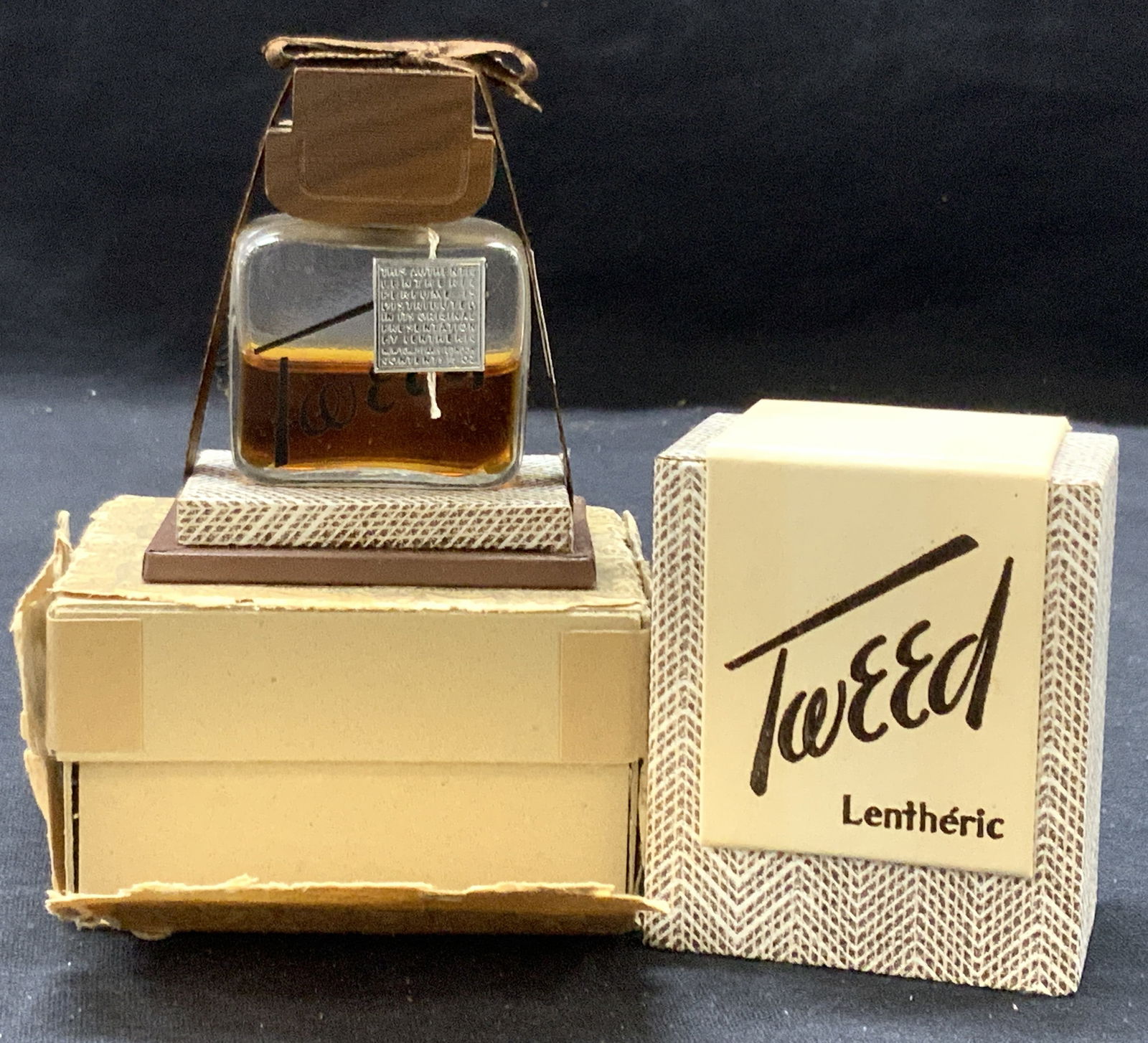 Vintage Lentheric Tweed Perfume Bottle W Box (1 of 9)