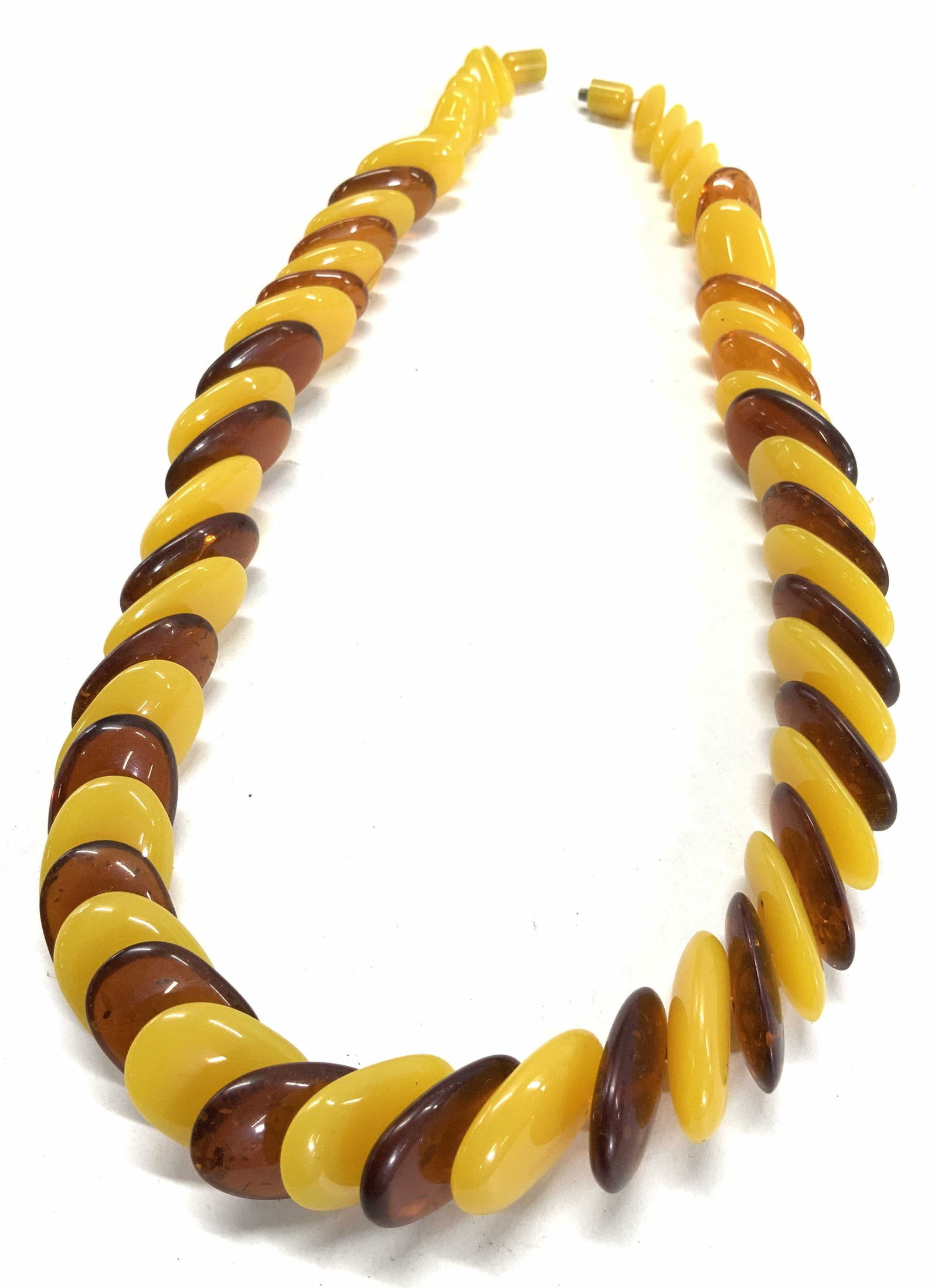 Saffron and Amber Toned Resin Necklace (1 of 6)