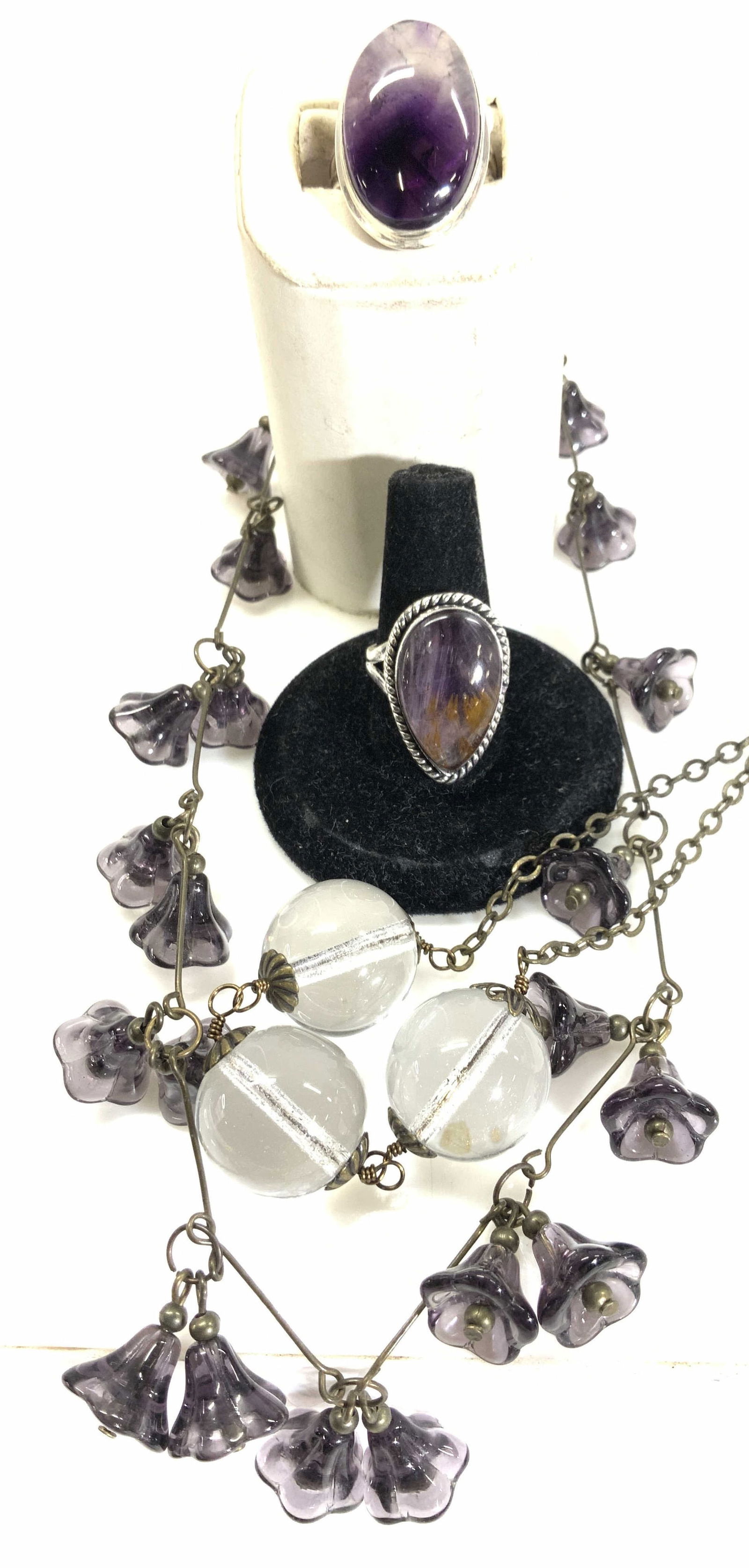 Sterling Silver Amethyst Rings, Fashion Neck., 4 (1 of 8)