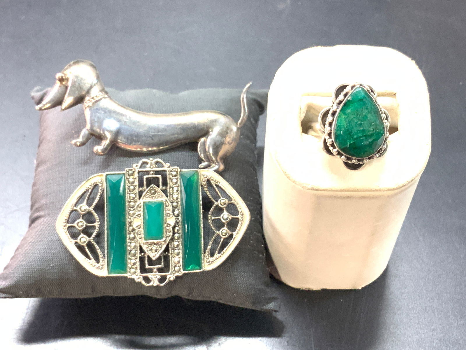 PARRA Sterling Brooch, Sterling Gemstone Ring, 3 (1 of 9)