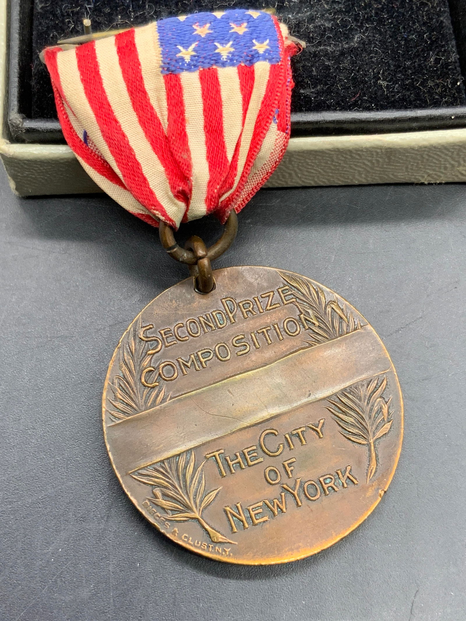 DIEGES & CLUST 1914 Antique Safe & Sane July Medal (1 of 9)