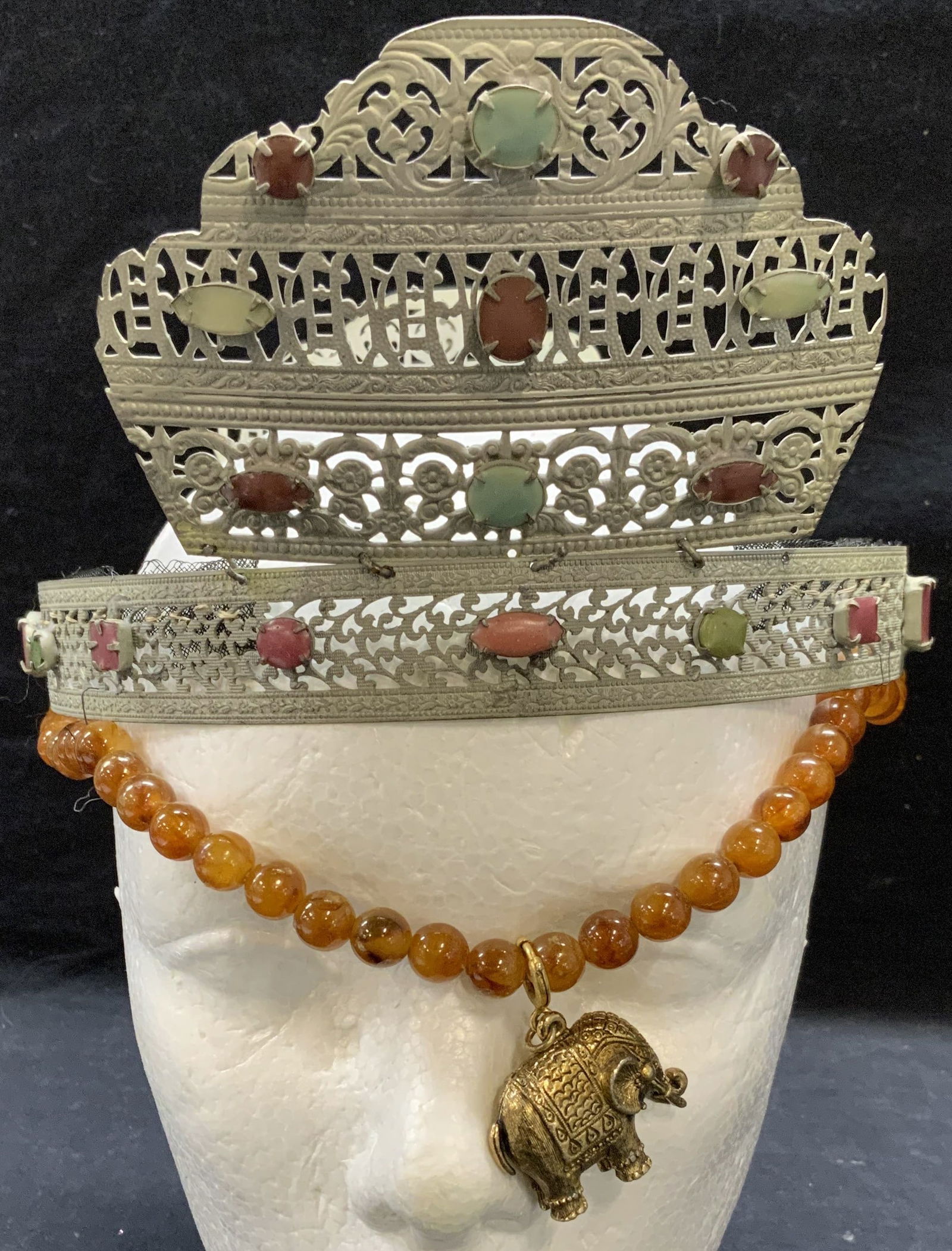 Sarah Coventry Necklace Pendant Folk Art Headpiece (1 of 9)