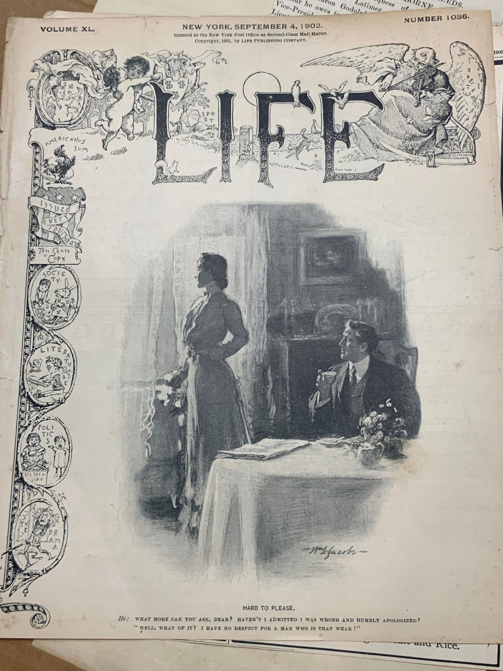 Antique 1872 Illustrated Harpers Weekly Incomplete (1 of 16)