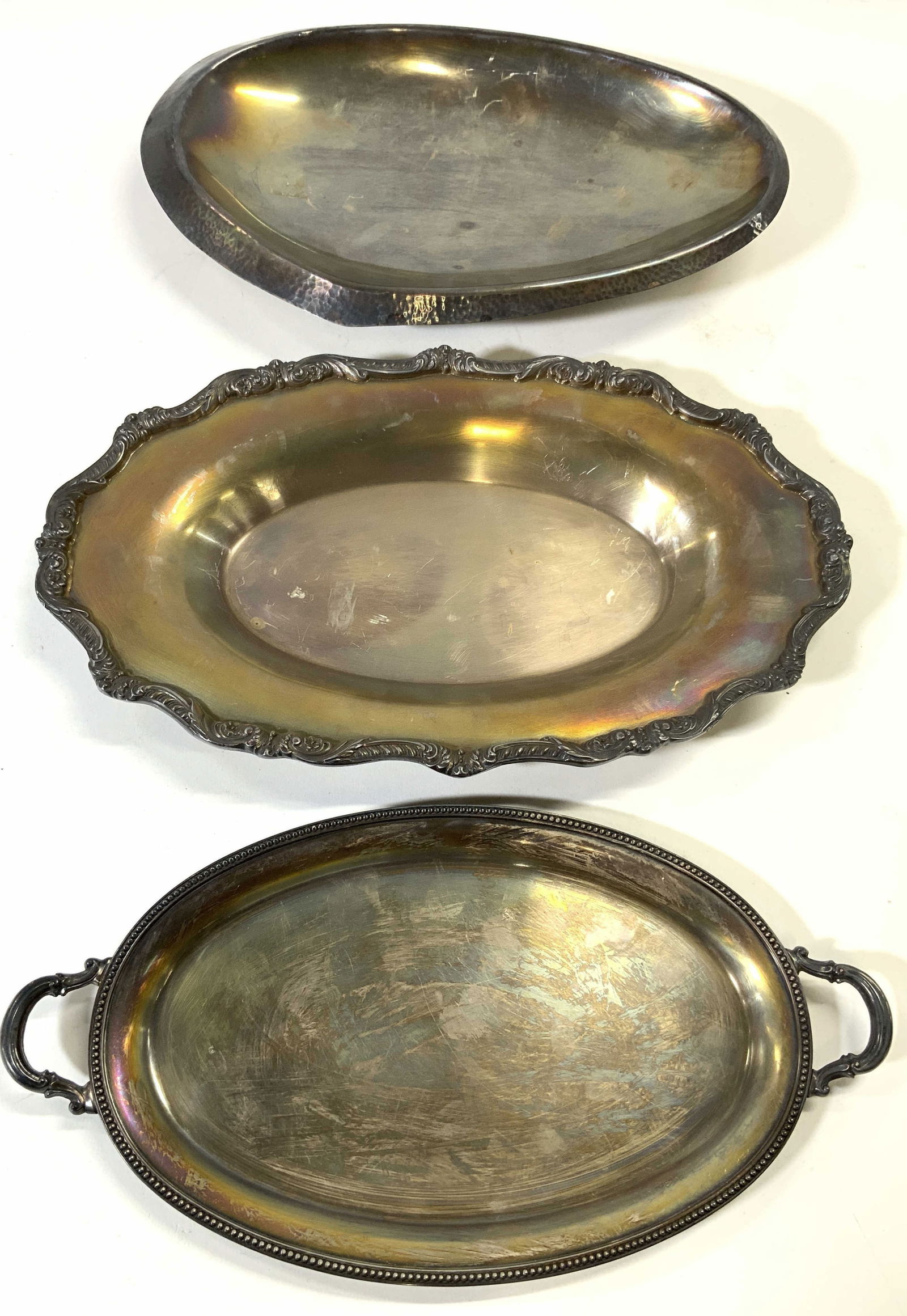Lot 3 Vintage Trademarked Silver Plated Dishes (1 of 7)