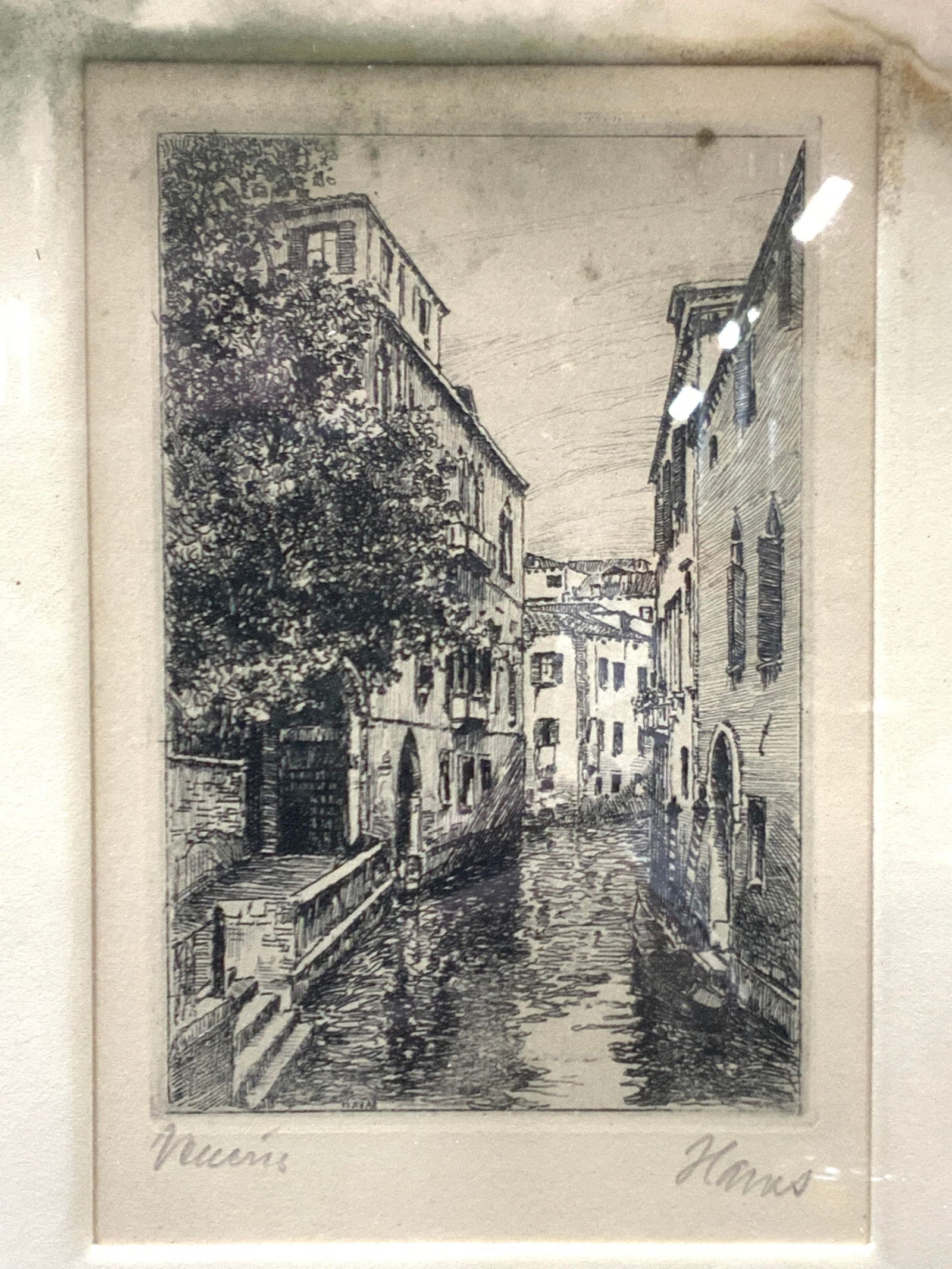 Signed Venice Canals Etching (1 of 8)