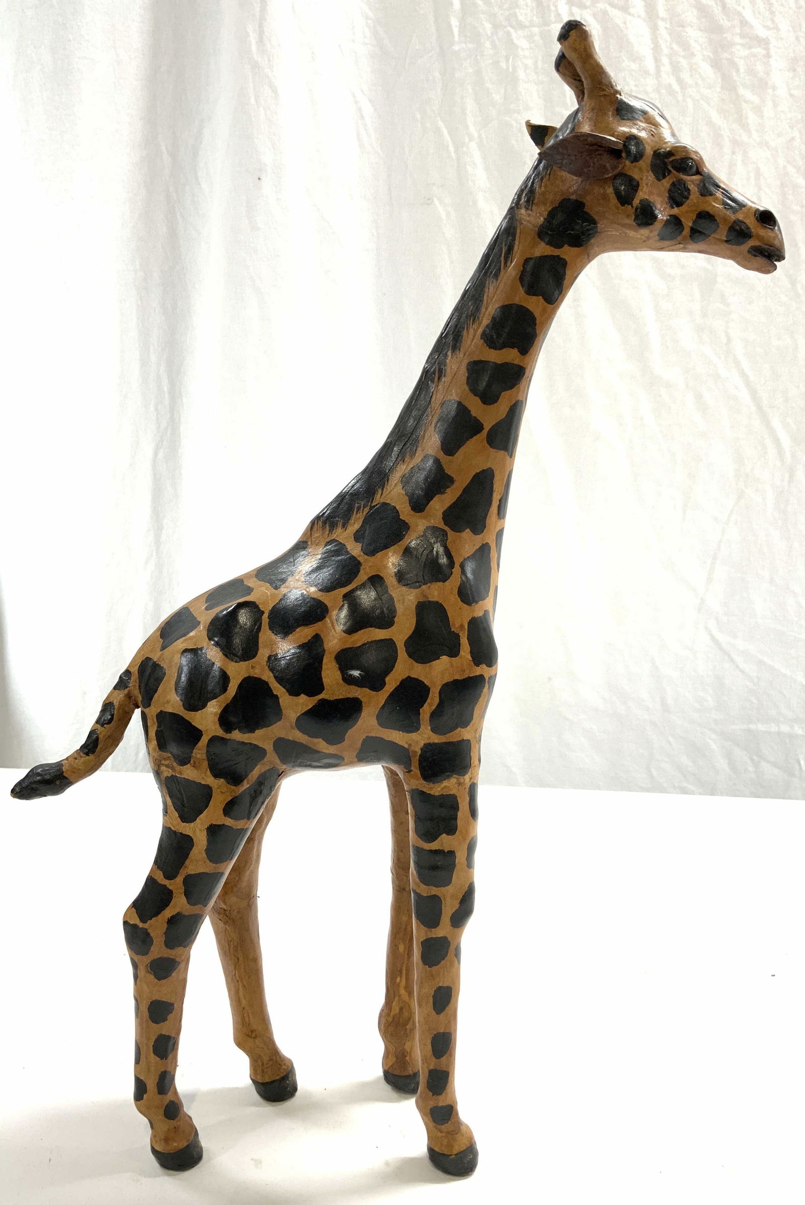 Vintage Leather Wrapped Giraffe Figure (1 of 7)