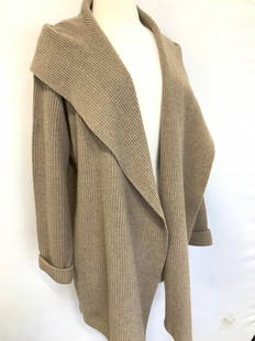 Knit Wool Sweater Jacket w Hood: Vertical wool knot hooded cardigan Jacket in Taupe . Size XL, not labeled. Wool Cardigan Jacket, Wool Cardigan, Long Cardigan, Taupe, Fall Winter Wear, Wearables, Ladies Fashion, Ladies Vintage Wear,