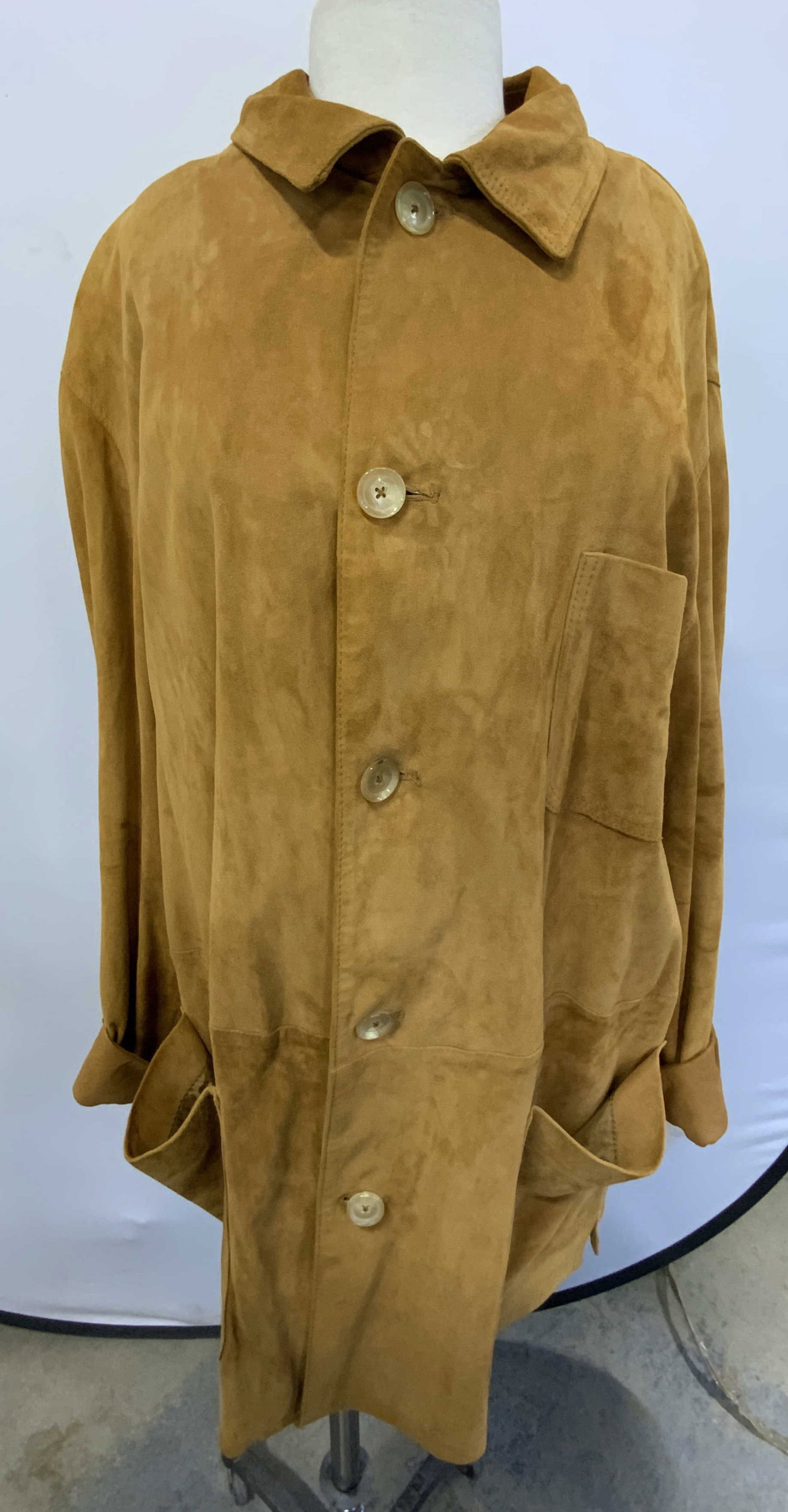Tan Italian Suede Jacket (1 of 8)