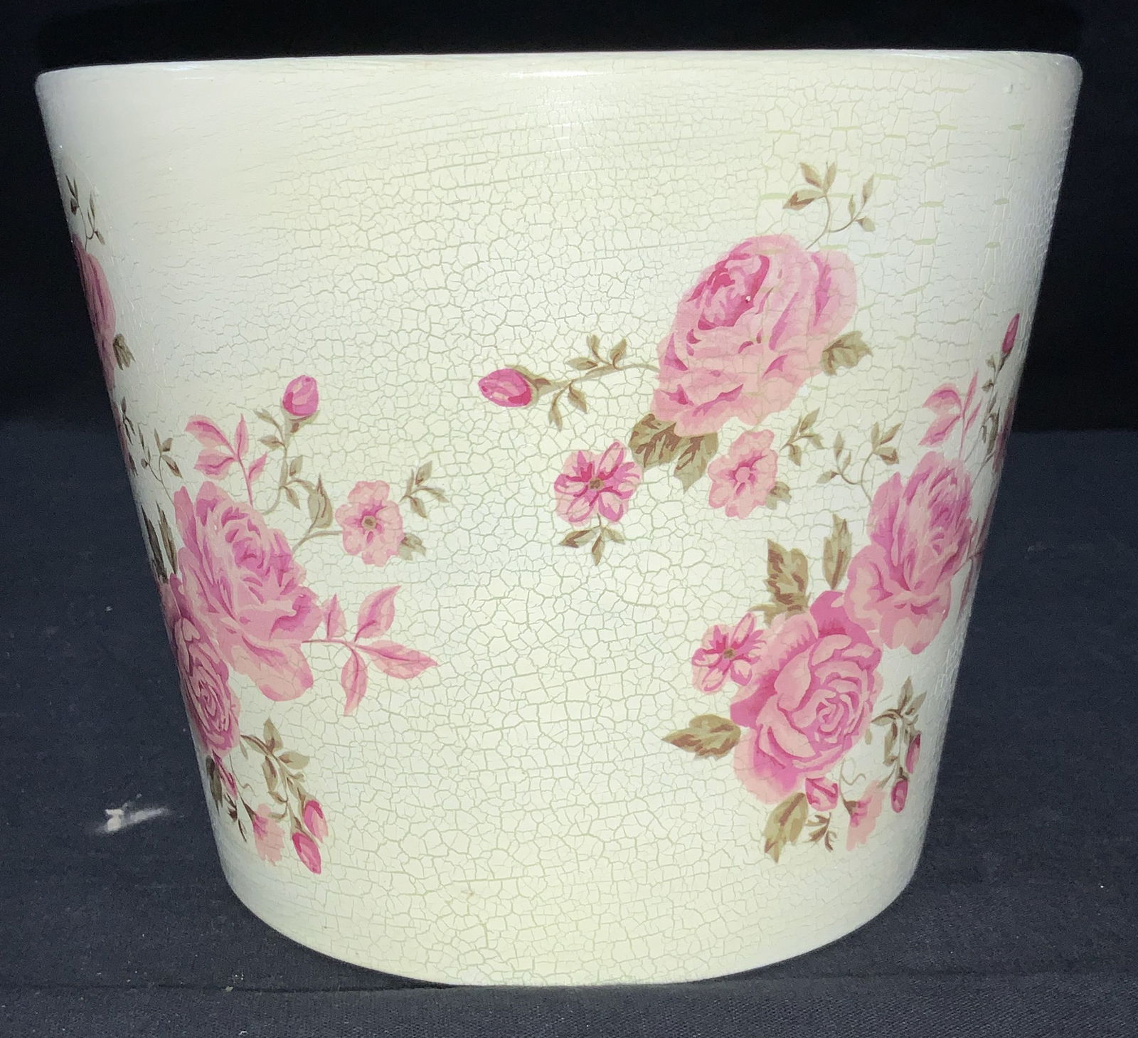 Pink Rose Ceramic Flower Planter (1 of 6)