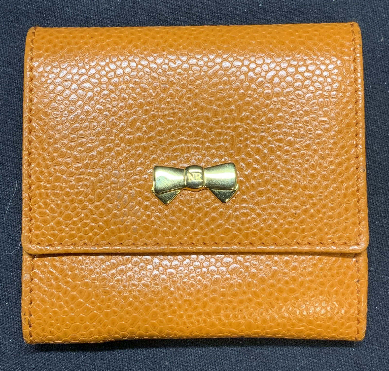 Nina RICCI Orange Leather Coin Purse, Spain (1 of 7)