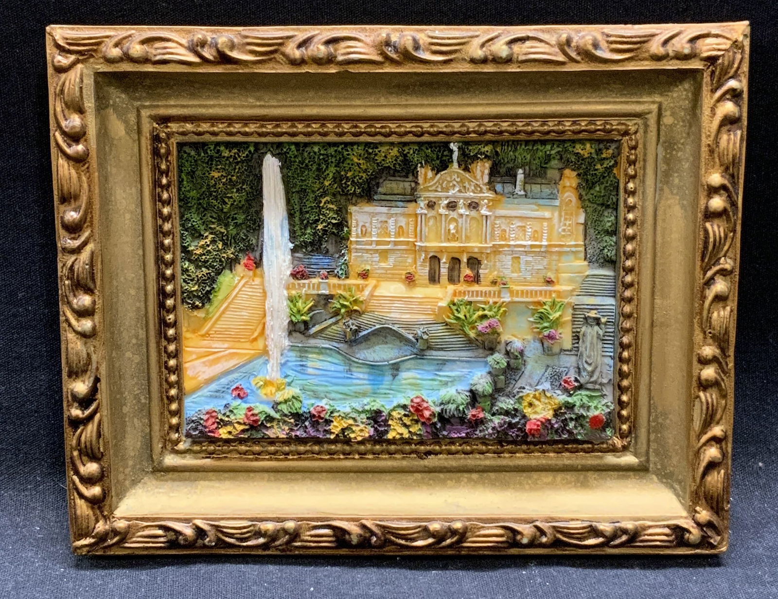 Linderhof Carved Resin Exterior Scene Wall Plaque (1 of 6)