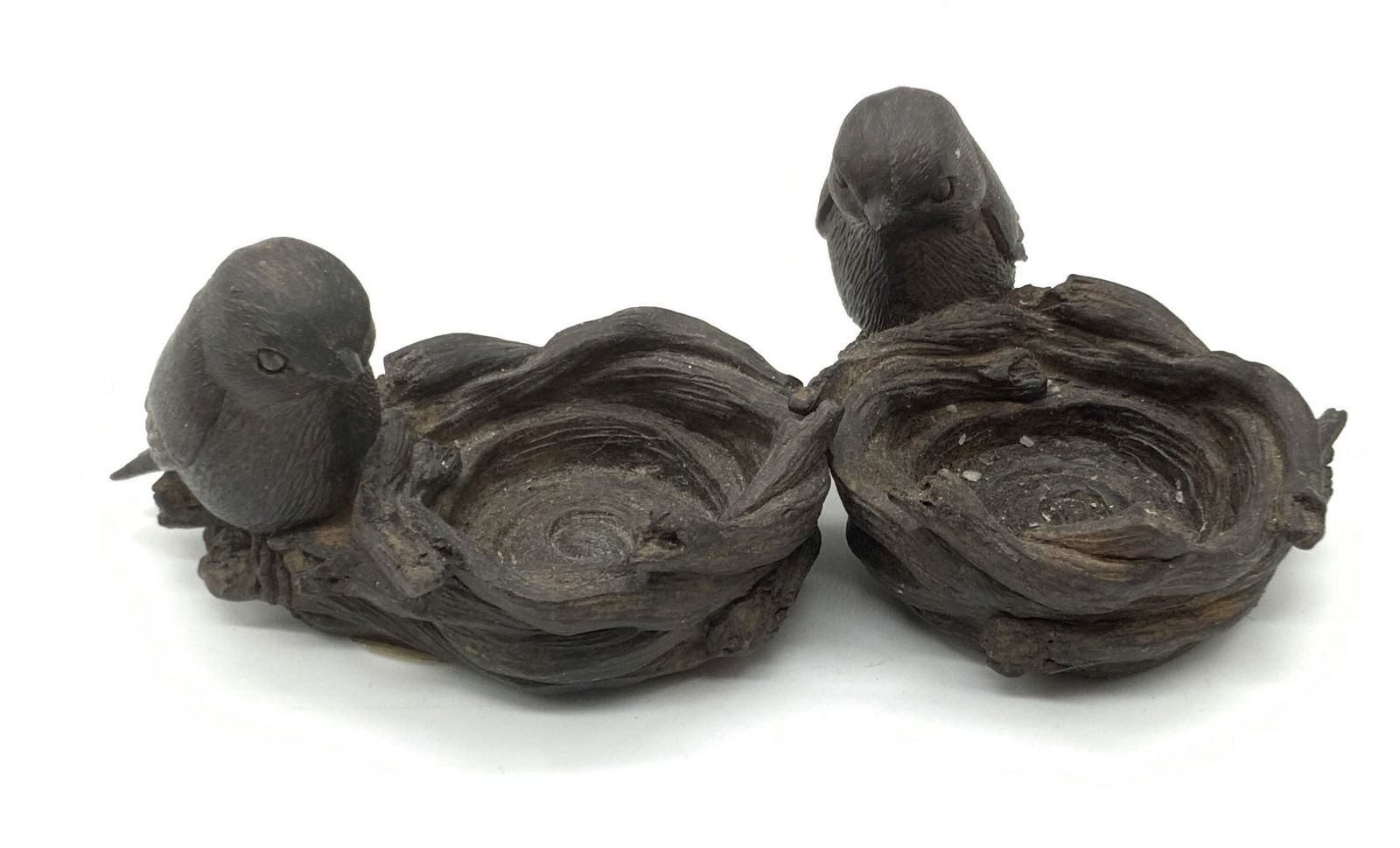 Pair Bird W/ Nest Figural Candle Holders (1 of 9)