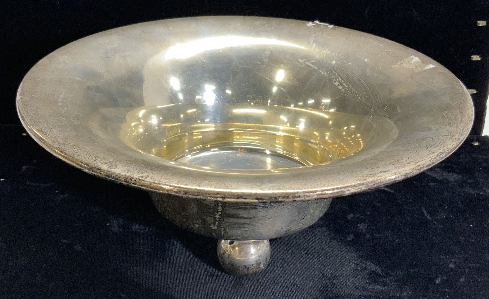 Silver Plate Footed Bowl, India (1 of 6)