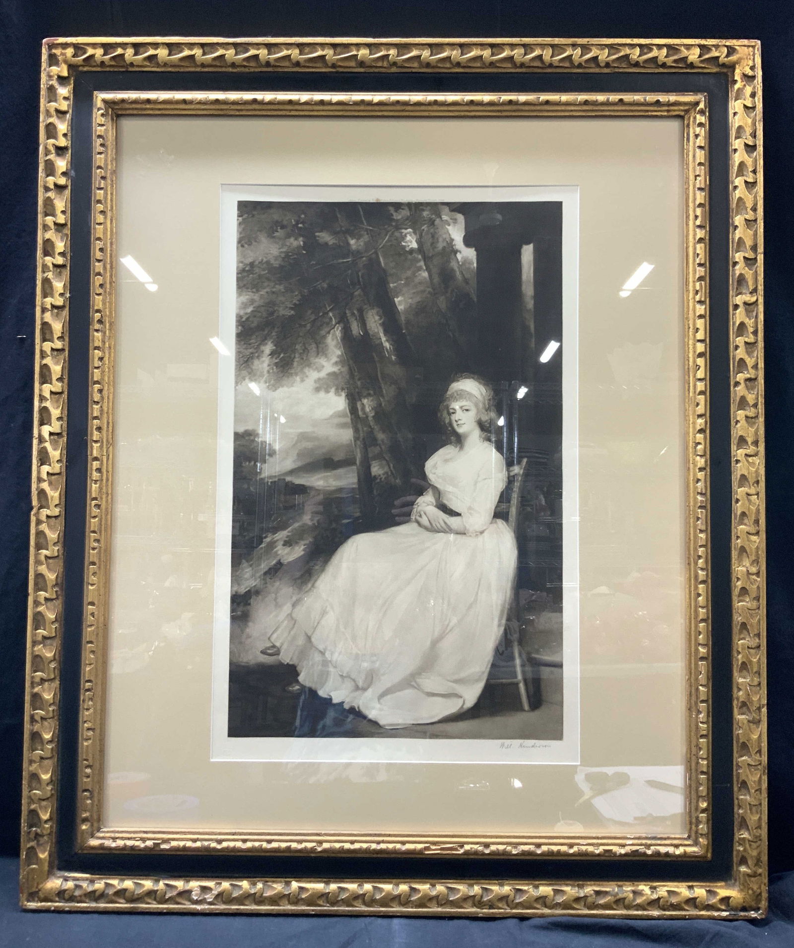 Will Henderson Signed Antique Portrait Serigraph (1 of 11)