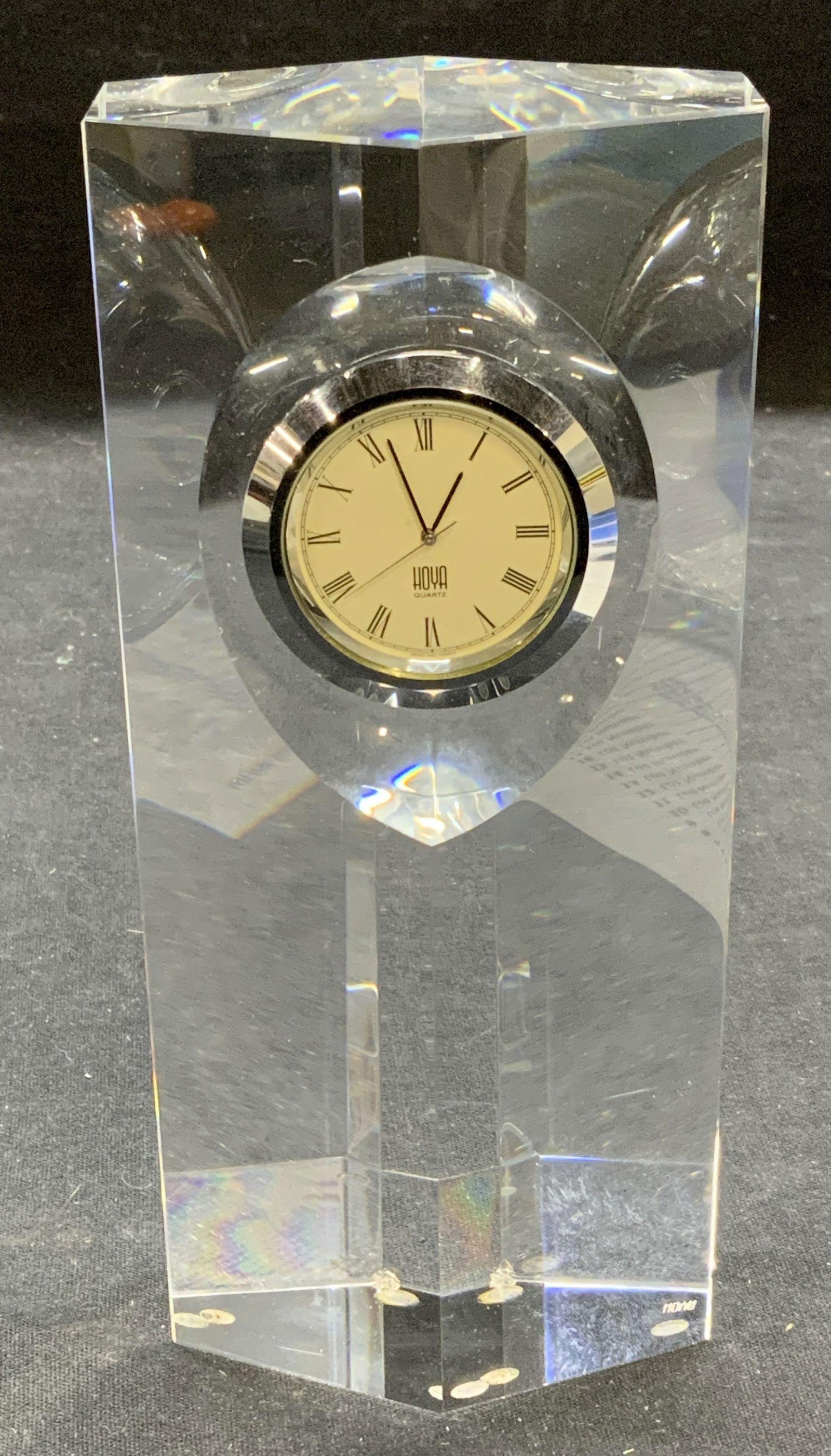 Hoya Heavy Crystal Table Clock (1 of 7)