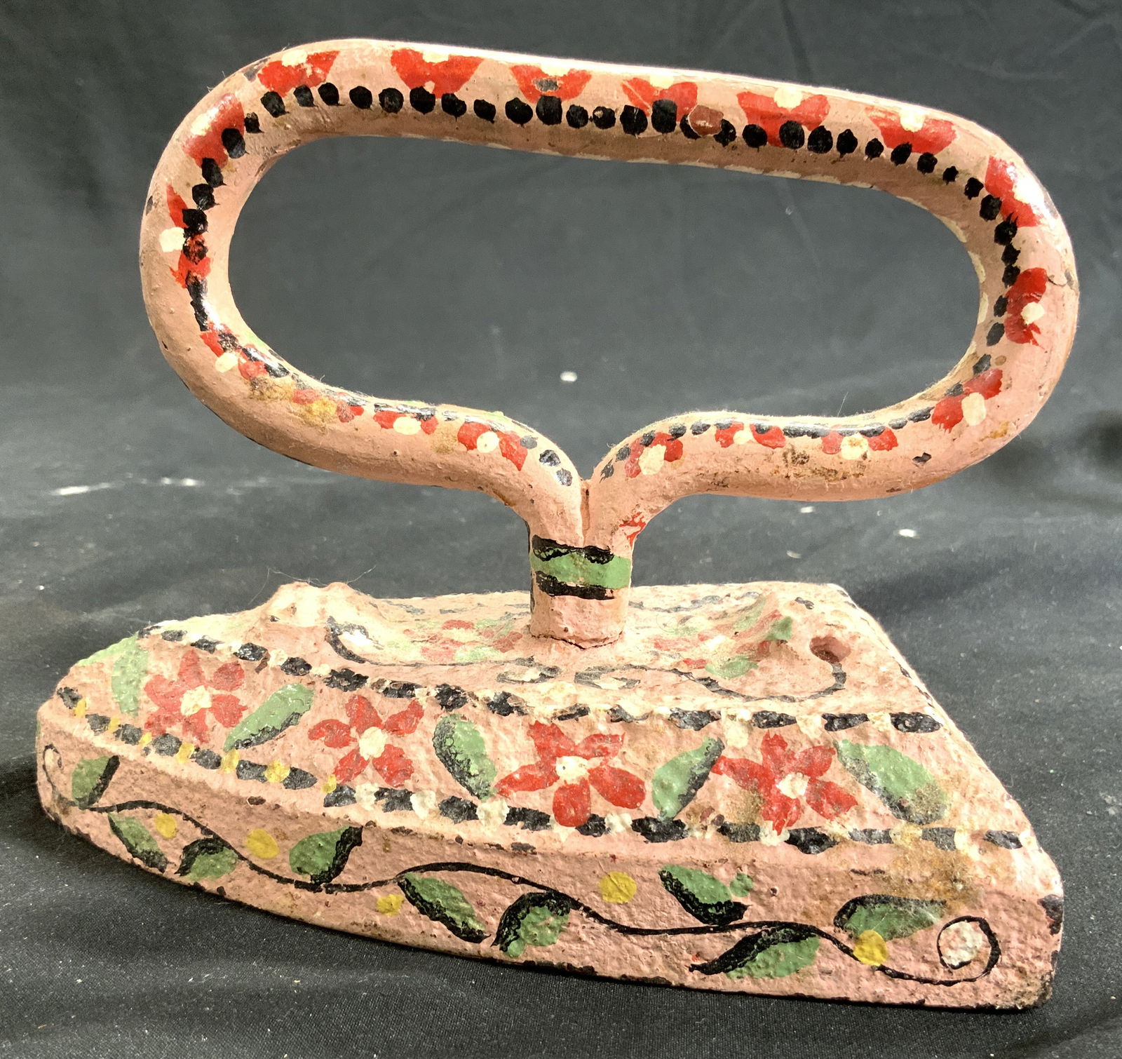 Antique Hand Painted Iron Door Stopper (1 of 7)