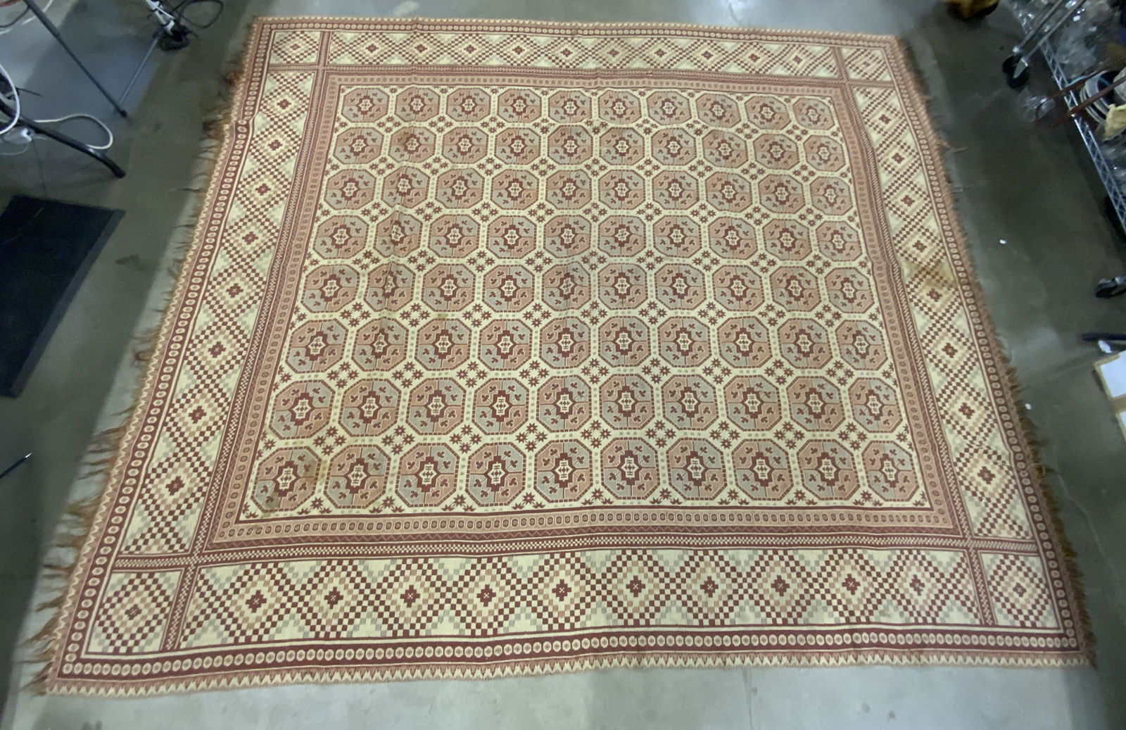 Vintage Handmade Geometric Pattern Rug (1 of 11)