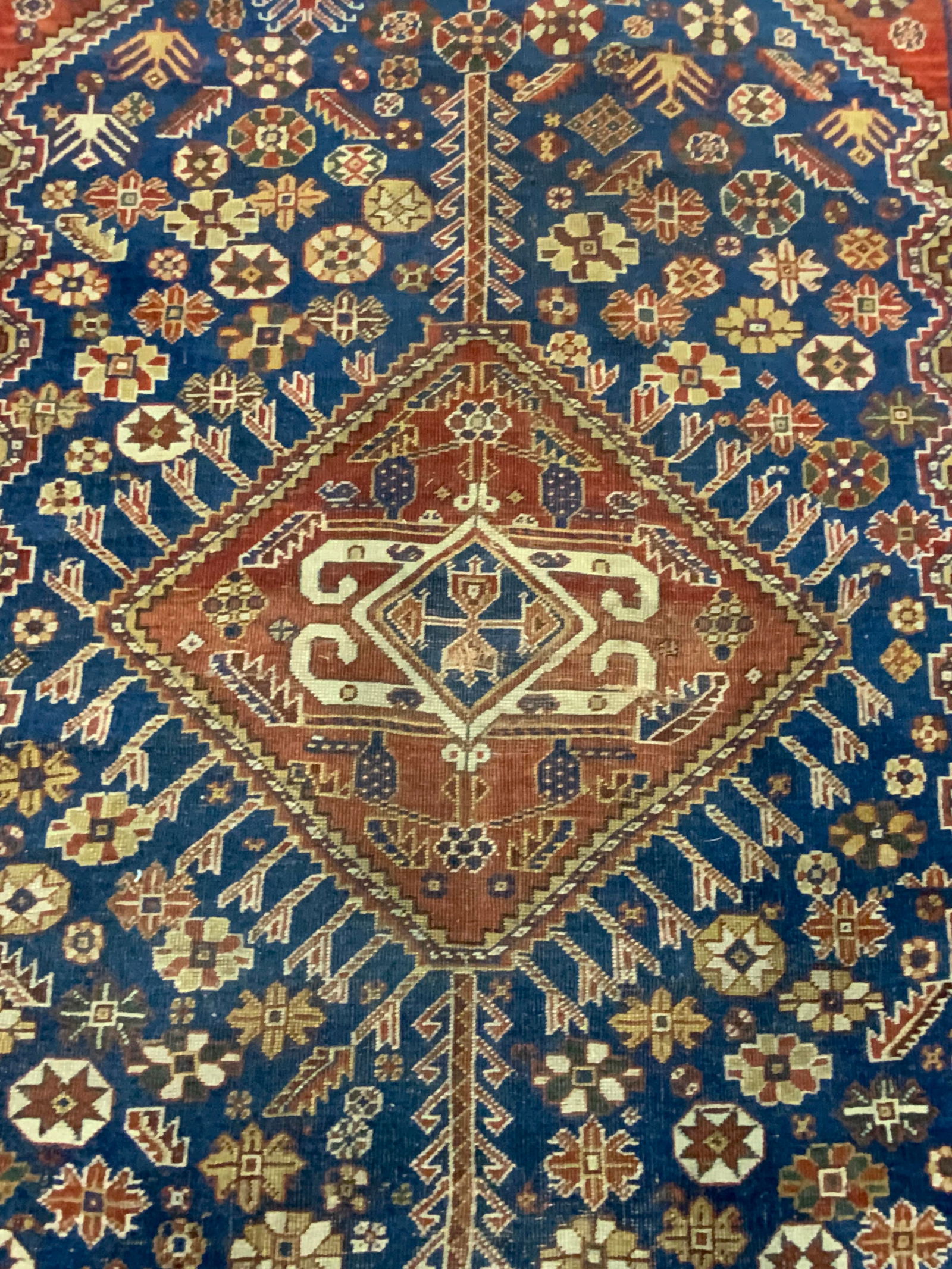 Vintage Handmade Blue & Red Persian Rug (1 of 12)