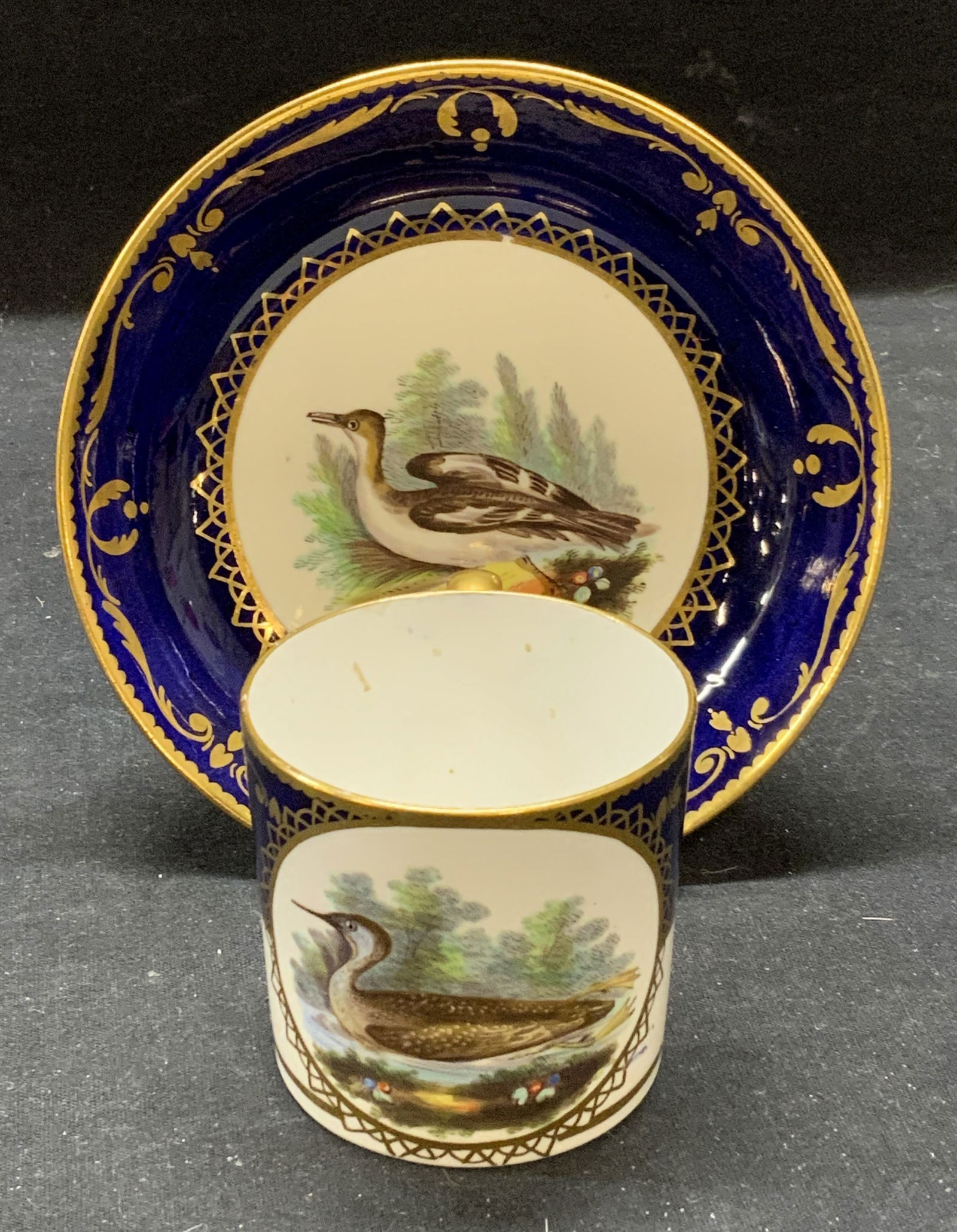 2 Antique Spode Hand Painted Duck Demitasse (1 of 8)