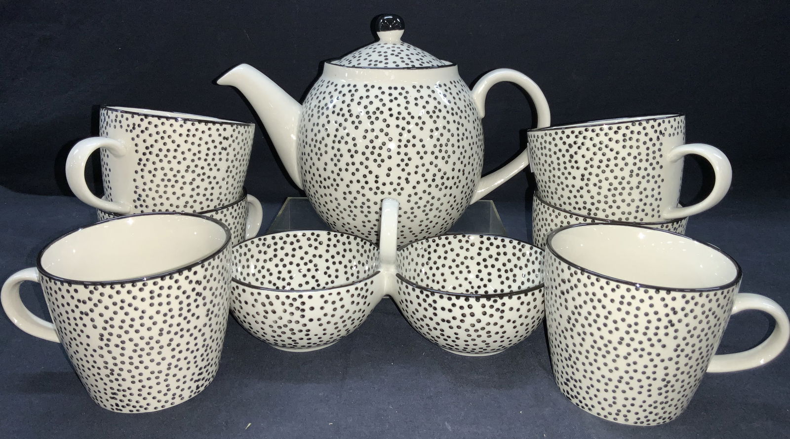 Set 8 BLOOMINGVILLE Ceramic Tea Set (1 of 8)