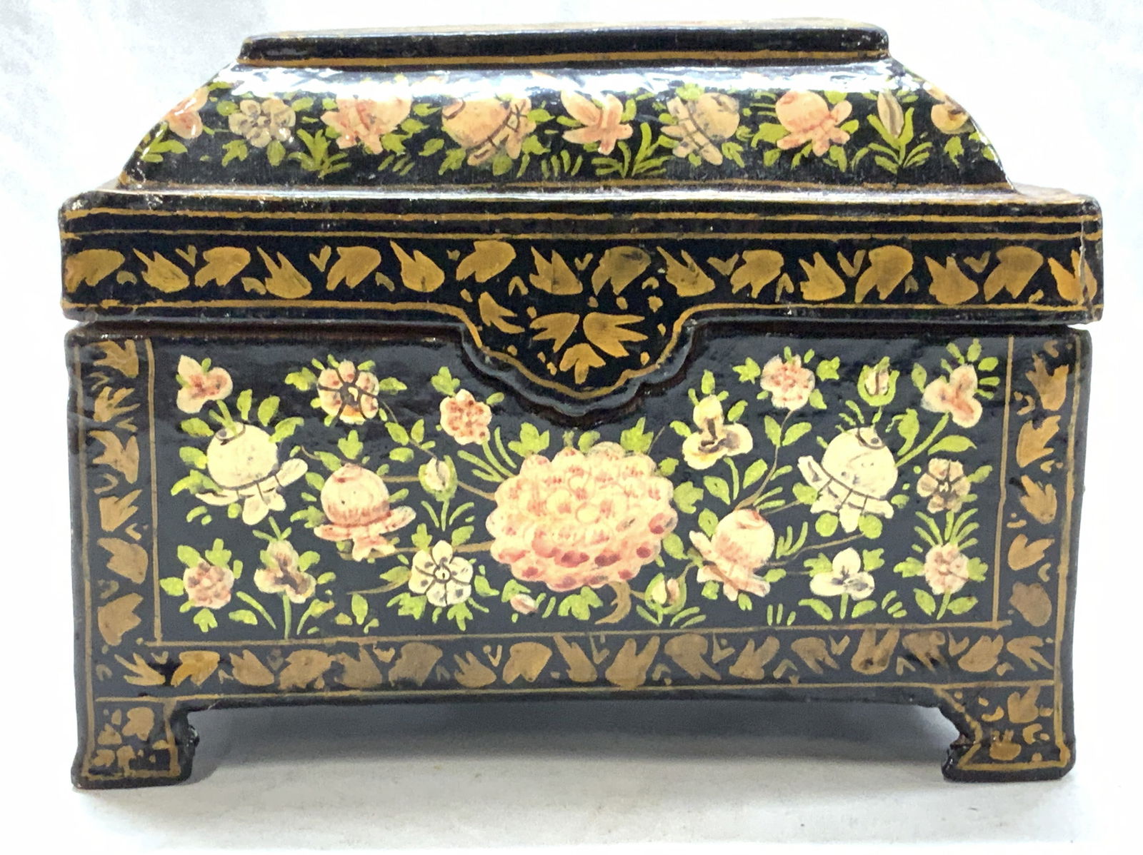 Hand Painted Asian Lacquered Box (1 of 6)