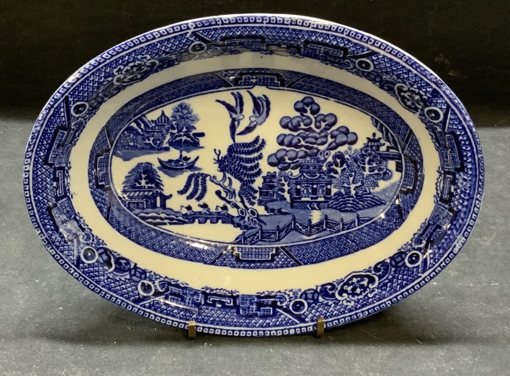Ye Olde Willow Staffordshire China Bowl (1 of 5)