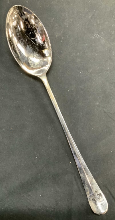 Silver Plated Long Serving Spoon (1 of 4)