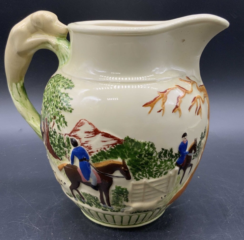 Vintage Hand Painted Dog Figural Ceramic Pitcher (1 of 13)